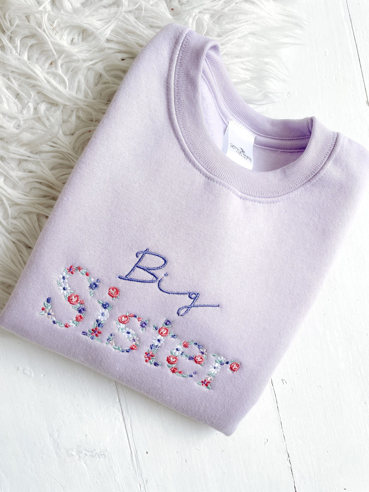 Big sister Kids sibling sweatshirts | big sister | little sister| twinning |pregnancy announcement kids sweatshirt