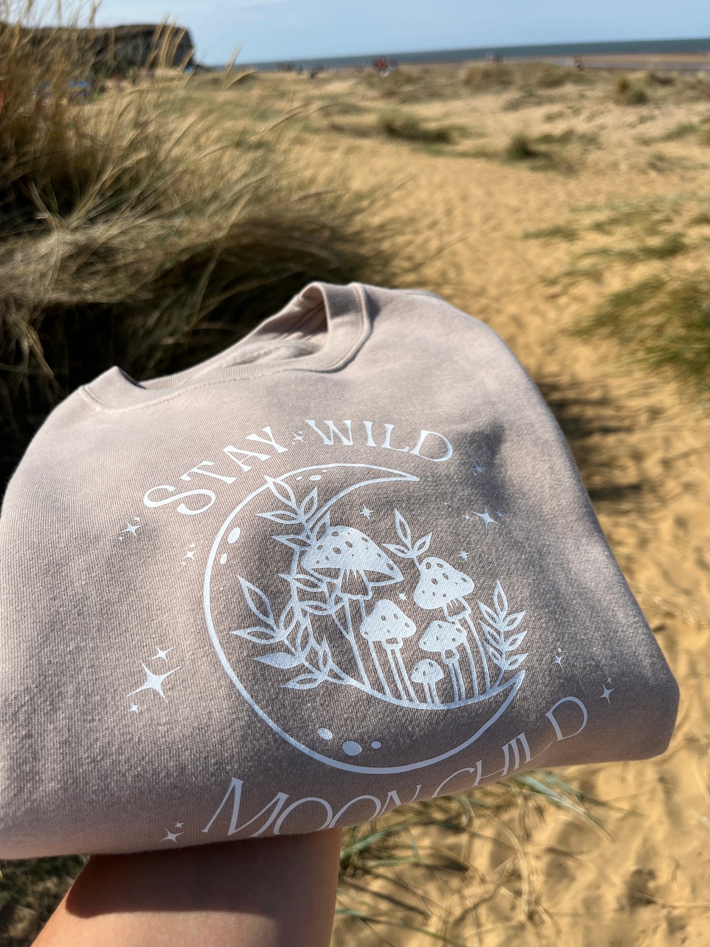 π "Stay Wild Moon Child" Kids' Sweatshirt β Cozy Cotton Jumper with Vinyl Print π