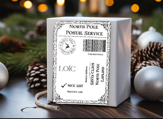 Father Christmas postage| gift  label | Santa label