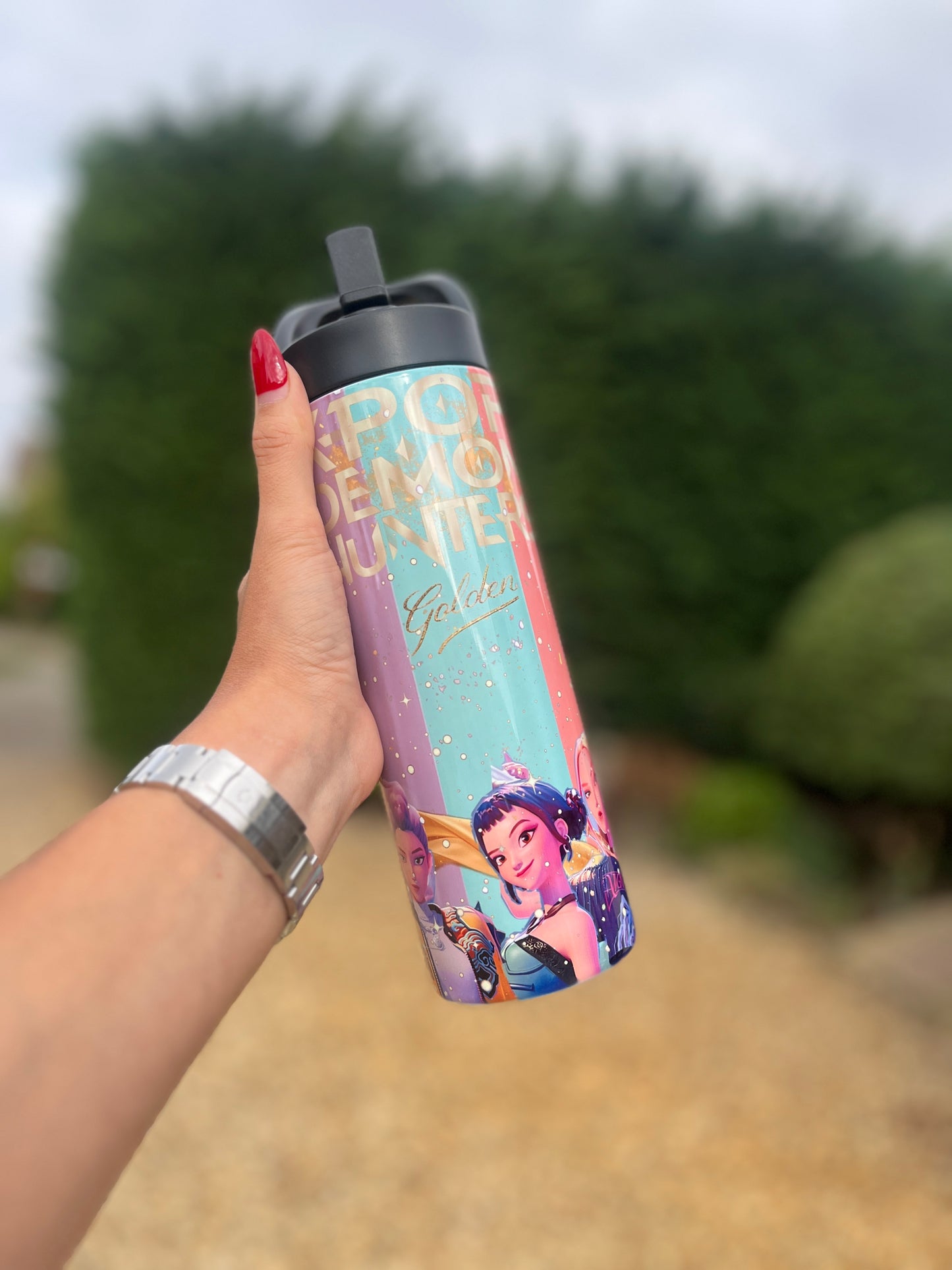 K-pop demon hunters water bottle