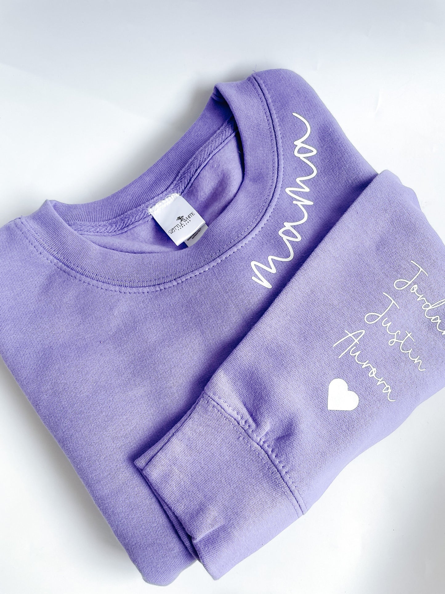 I wear my heart on my sleeve Mama jumper | Personalised jumper