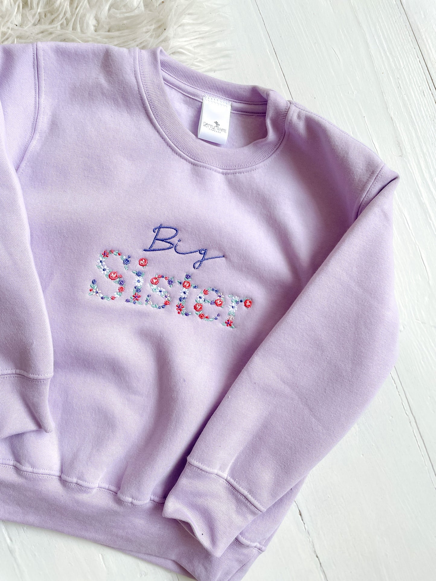 Big sister Kids sibling sweatshirts | big sister | little sister| twinning |pregnancy announcement kids sweatshirt