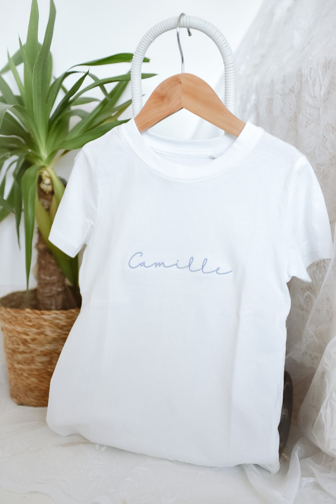 Embroidered personalised kids Tshirt | gender neutral