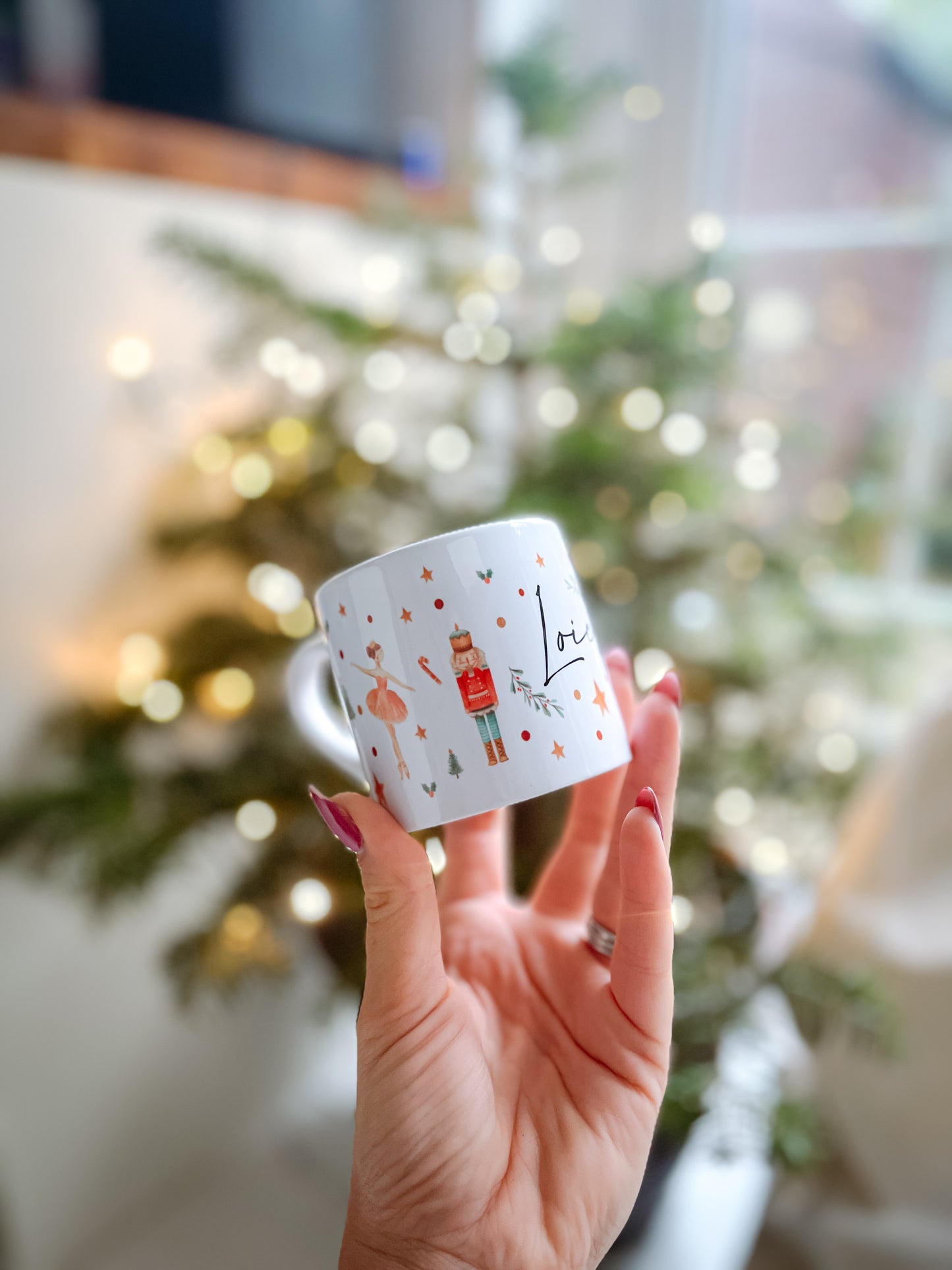 Personalised Christmas  mug | Christmas Eve box | Christmas family tradition | Christmas family hot chocolate mugs | Nutcracker mug | sugar plum fairy mug