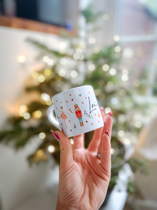 Personalised Christmas  mug | Christmas Eve box | Christmas family tradition | Christmas family hot chocolate mugs | Nutcracker mug | sugar plum fairy mug