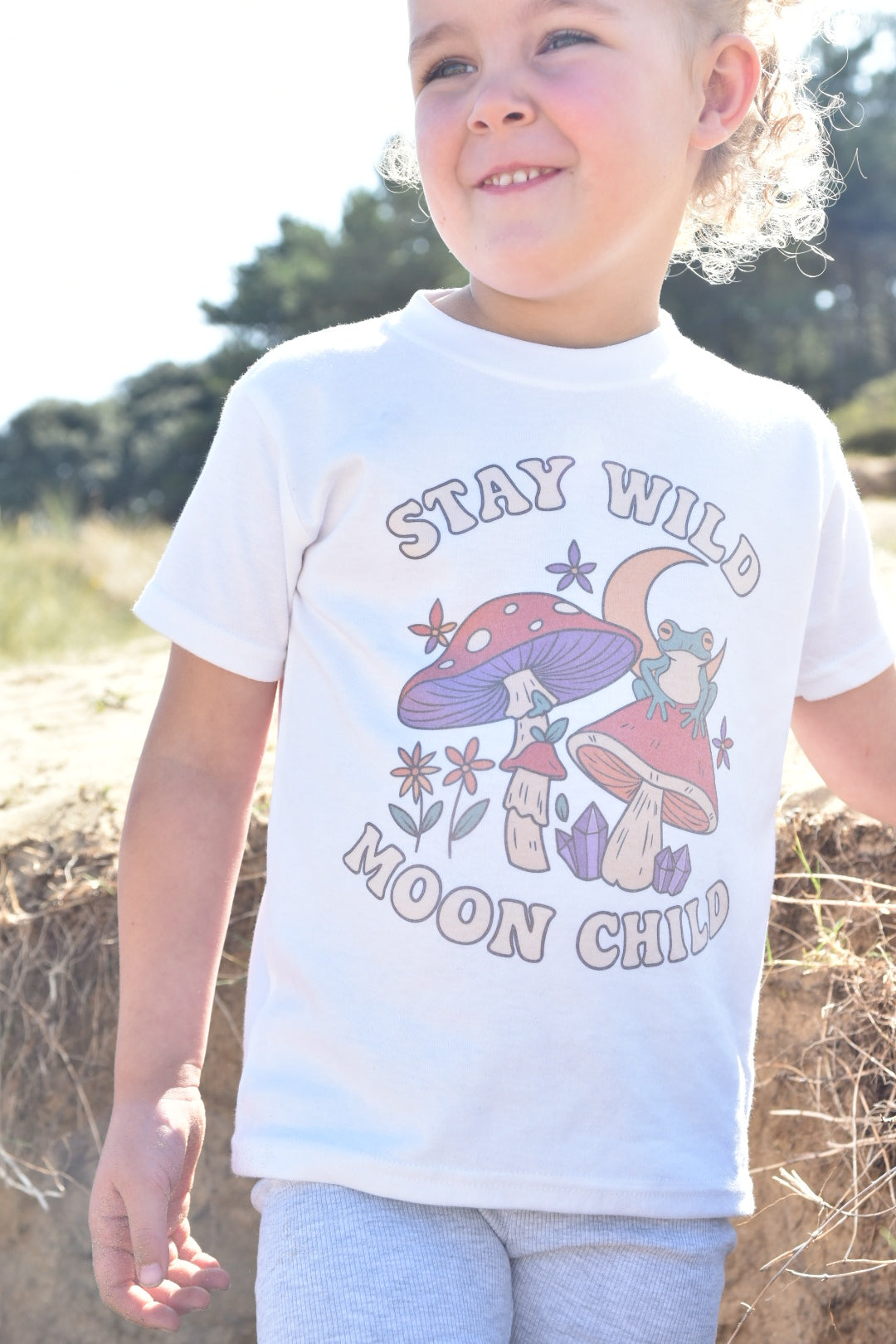 π "Stay Wild Moon Child" Kids' T-Shirt β Fun, Colorful Design for Free Spirits π