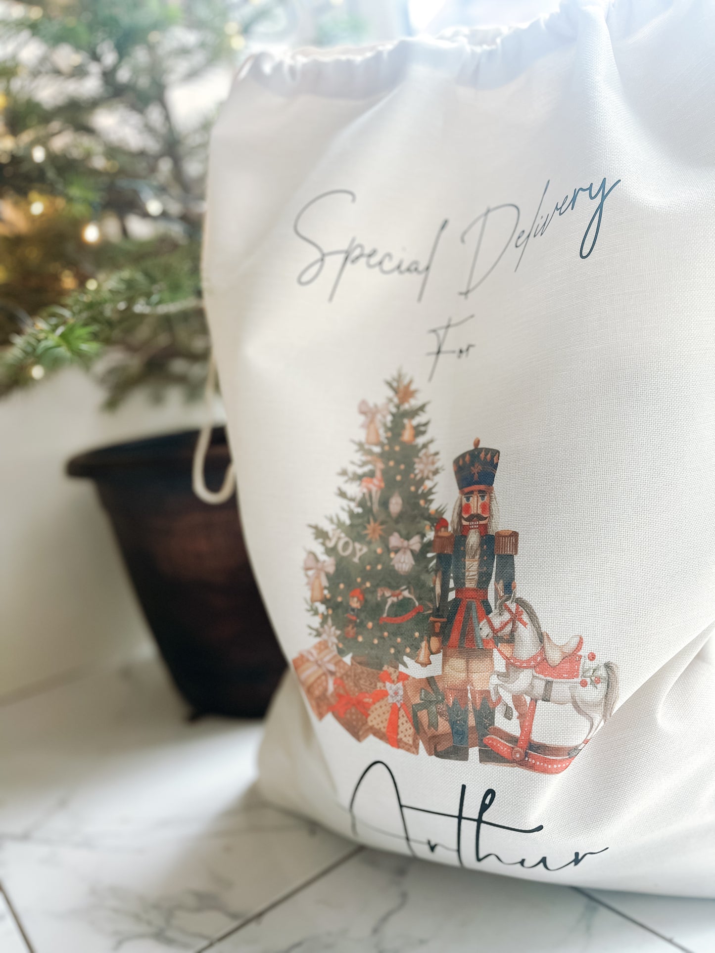 Personalised Christmas Nutcracker / fairy Santa Sack