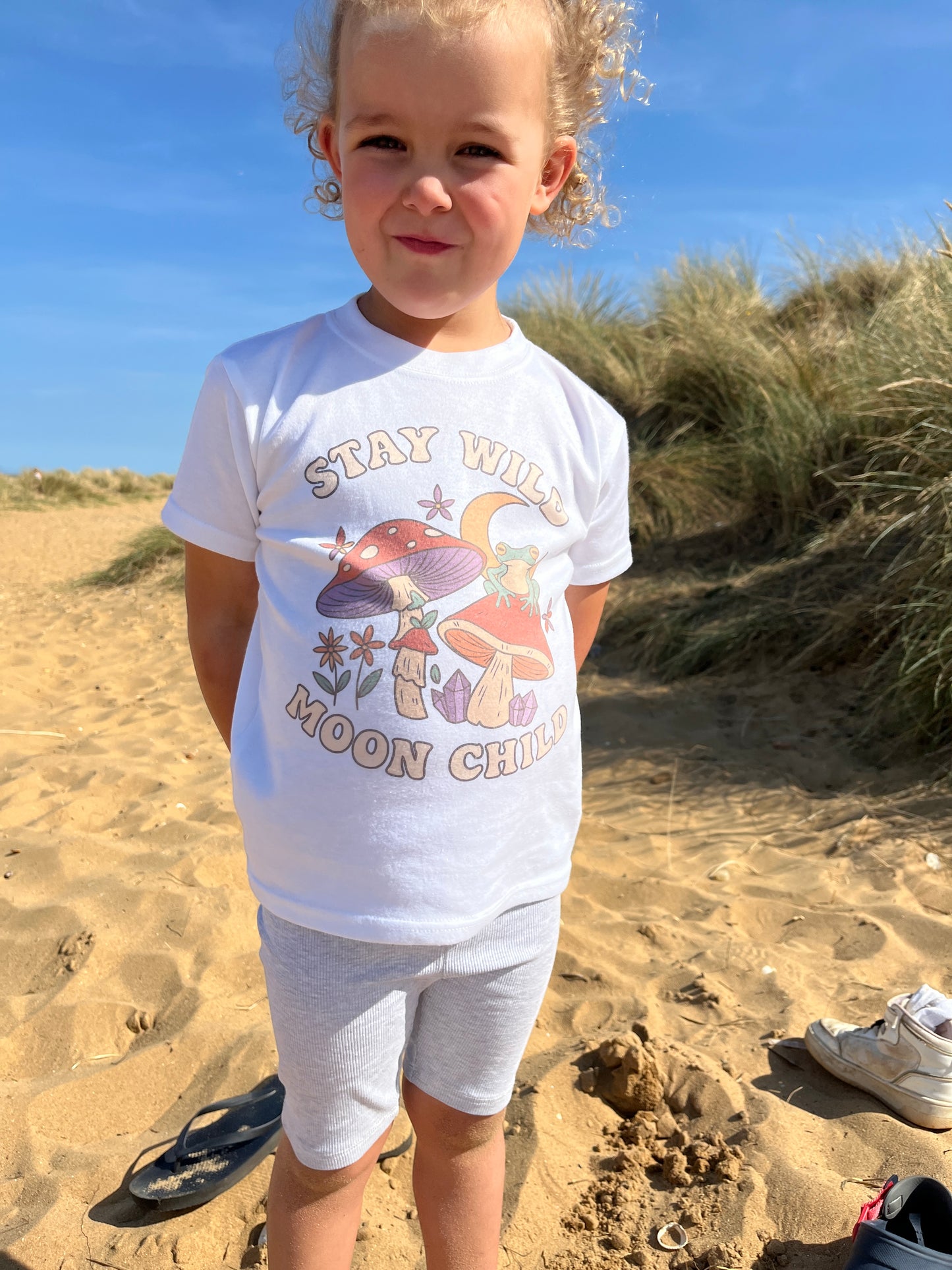 π "Stay Wild Moon Child" Kids' T-Shirt β Fun, Colorful Design for Free Spirits π