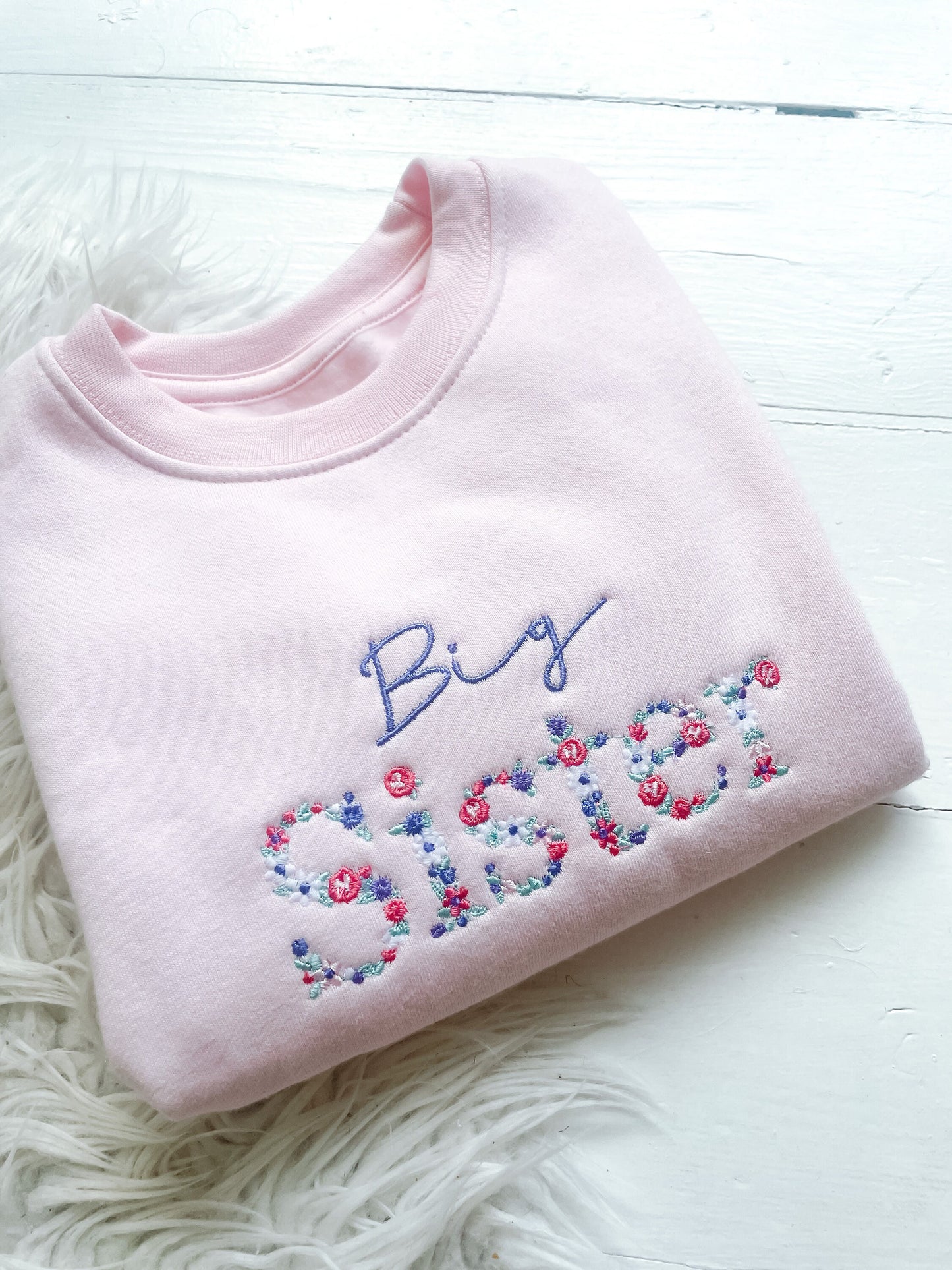 Big sister Kids sibling sweatshirts | big sister | little sister| twinning |pregnancy announcement kids sweatshirt