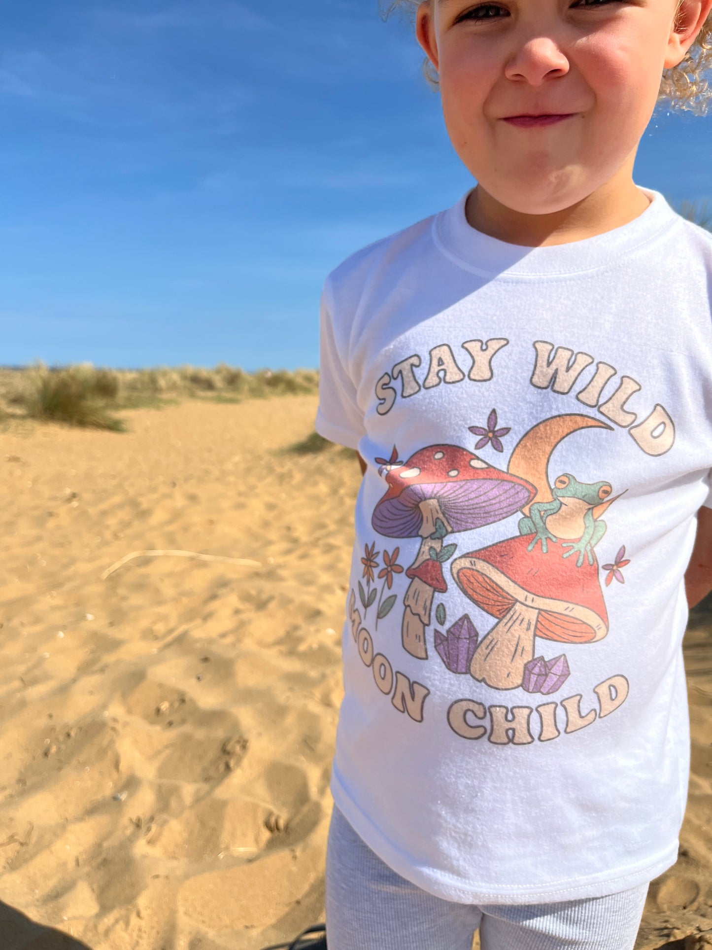 π "Stay Wild Moon Child" Kids' T-Shirt β Fun, Colorful Design for Free Spirits π