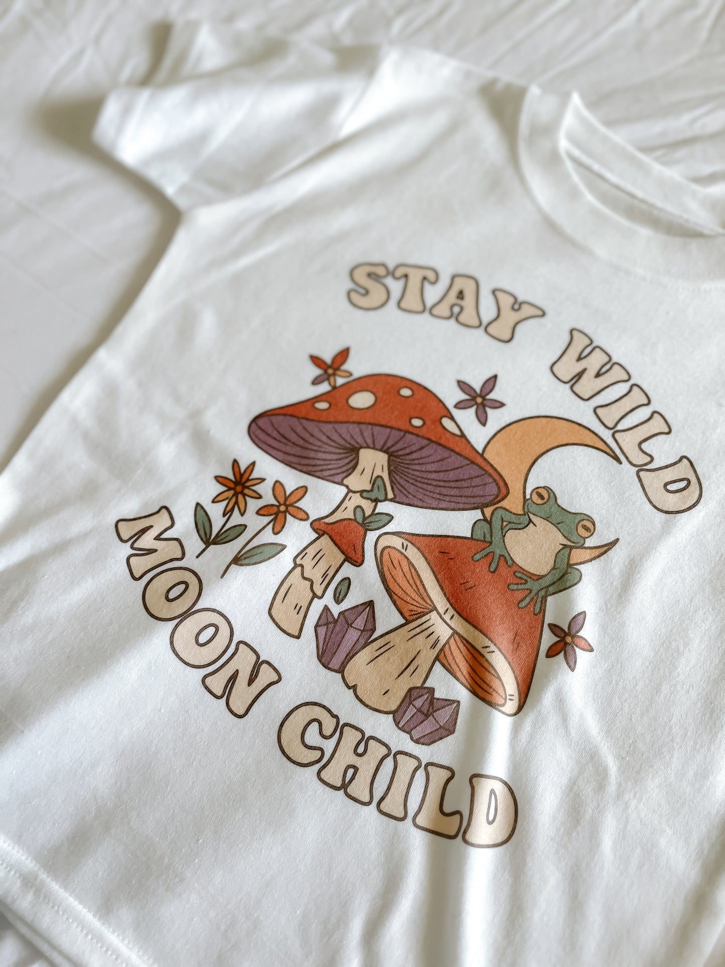 π "Stay Wild Moon Child" Kids' T-Shirt β Fun, Colorful Design for Free Spirits π