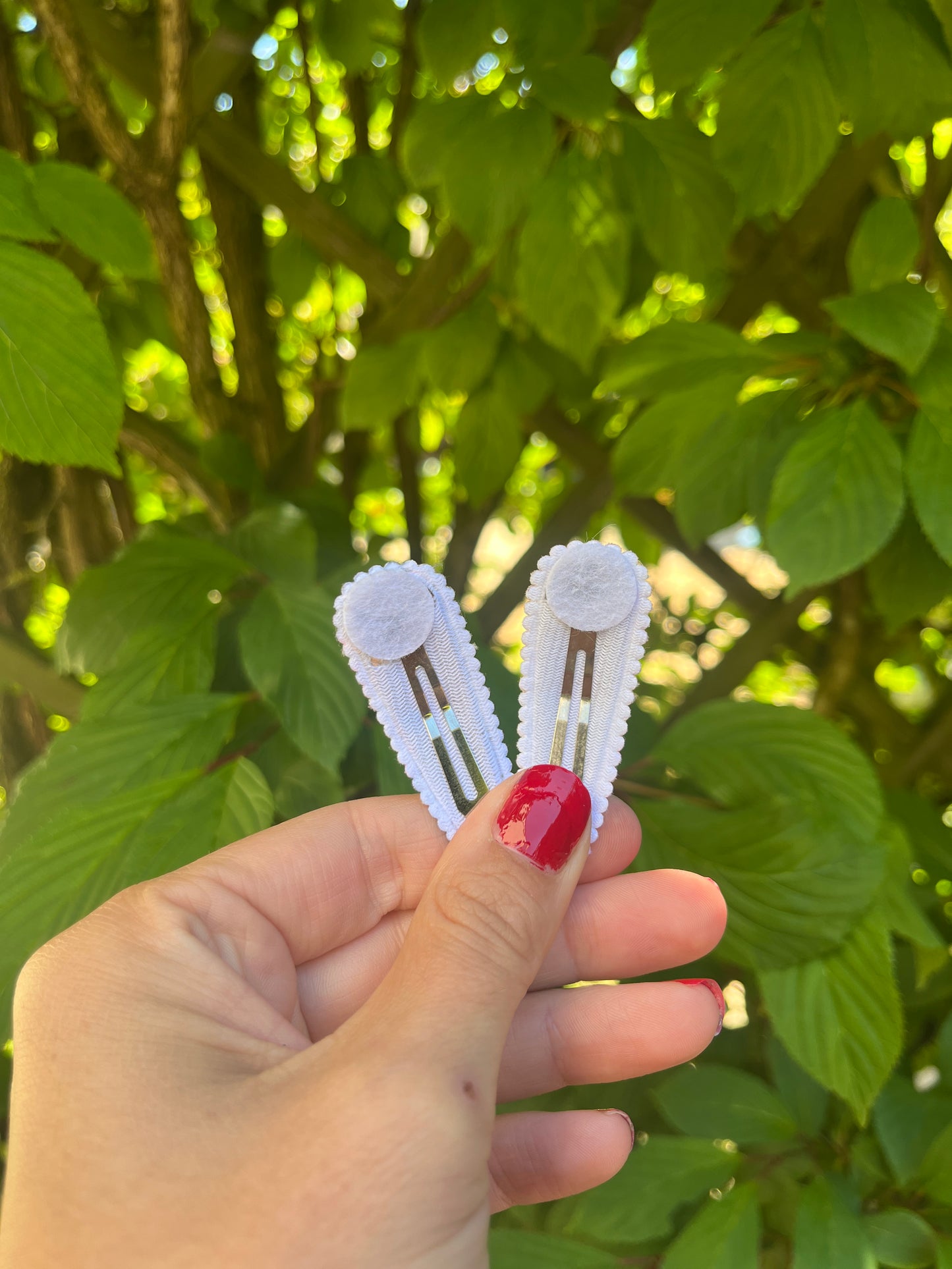 Pretty floral girls hair snap clip
