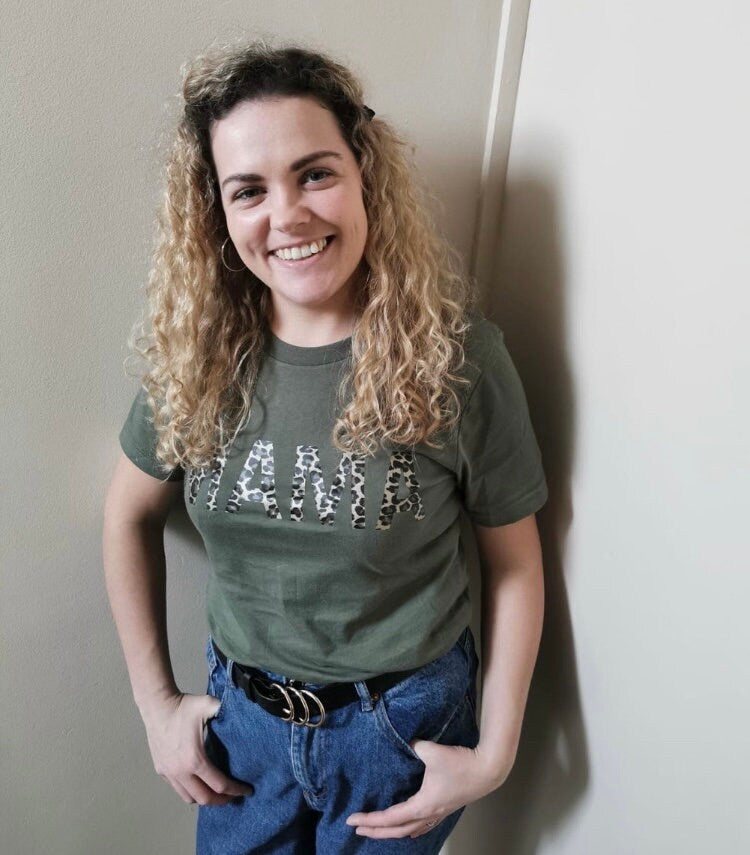 Mama leopard print t-shirt