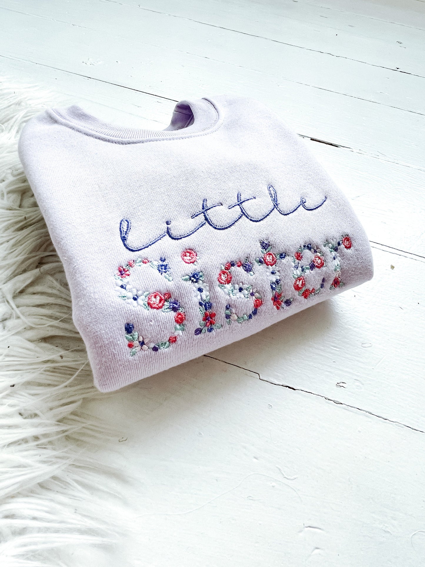Little Sister Kids sibling sweatshirts | big sister | little sister| twinning |pregnancy announcement| kids sweatshirt