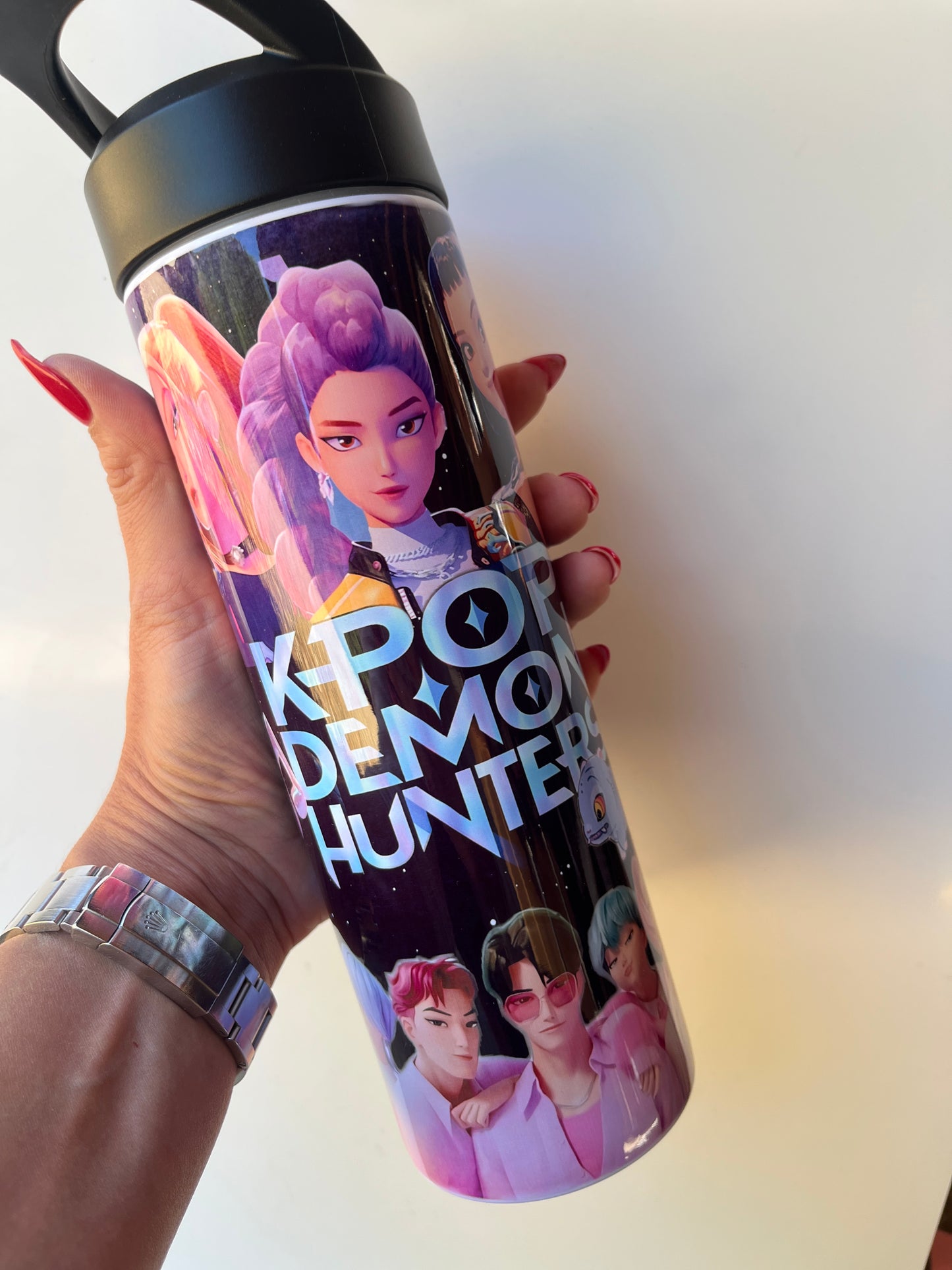 K-pop demon hunters water bottle