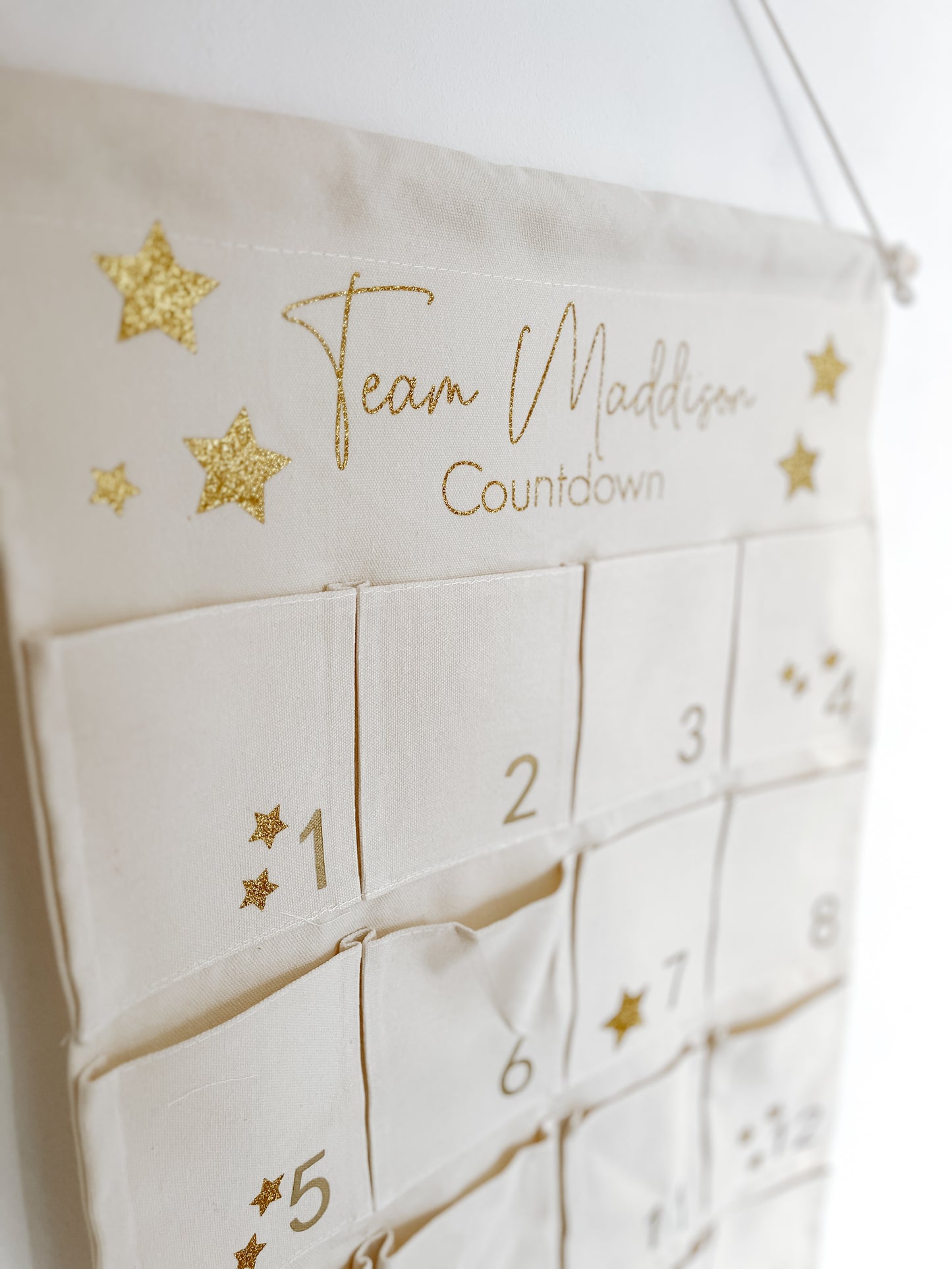 Personalised Christmas advent calendar