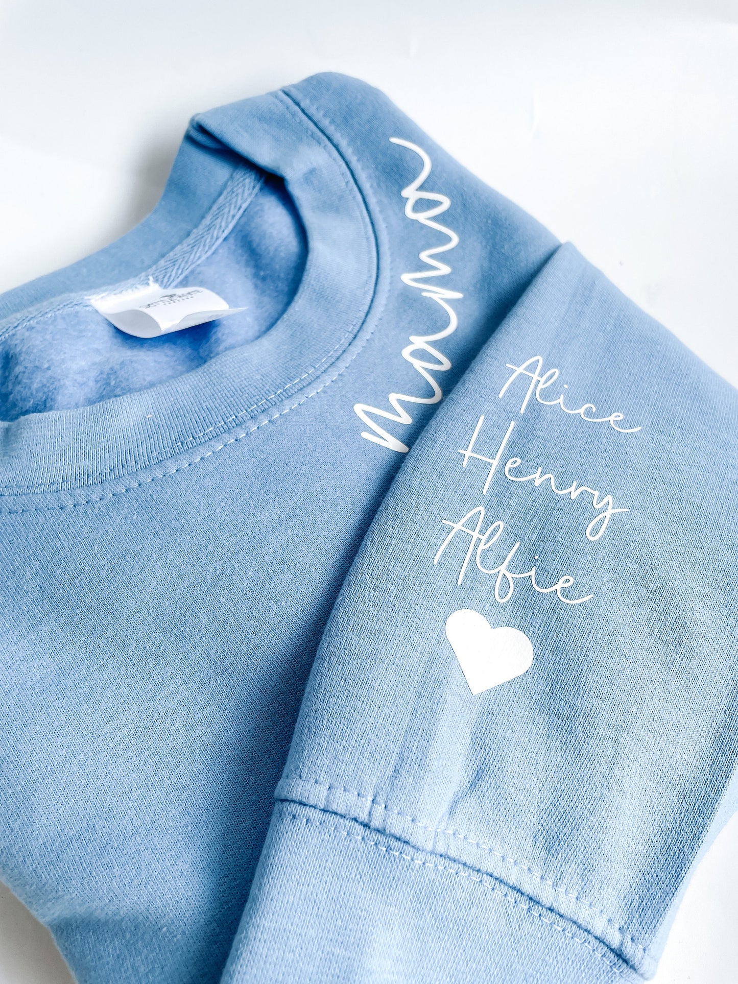 I wear my heart on my sleeve Mama jumper | Personalised jumper