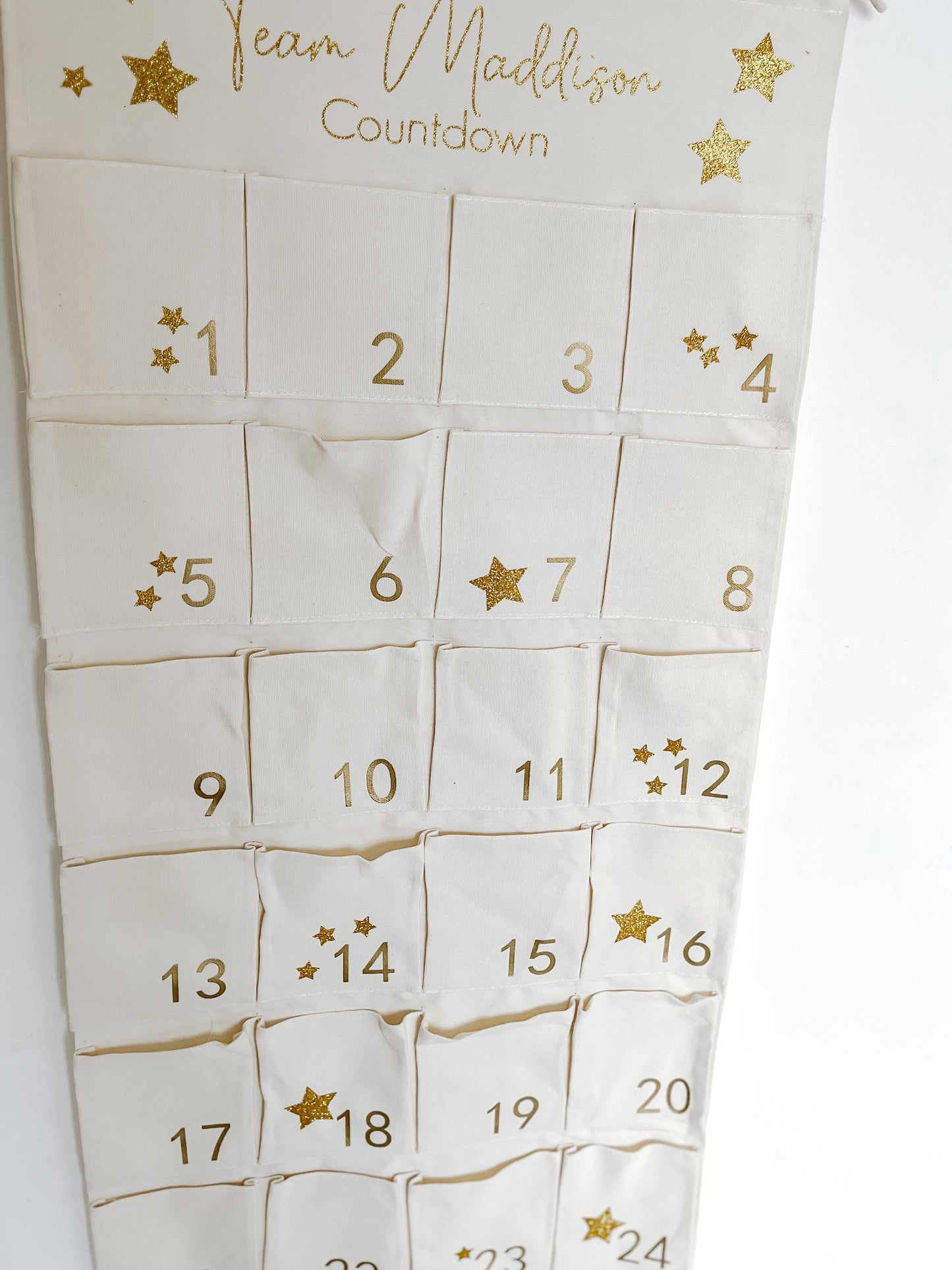 Personalised Christmas advent calendar