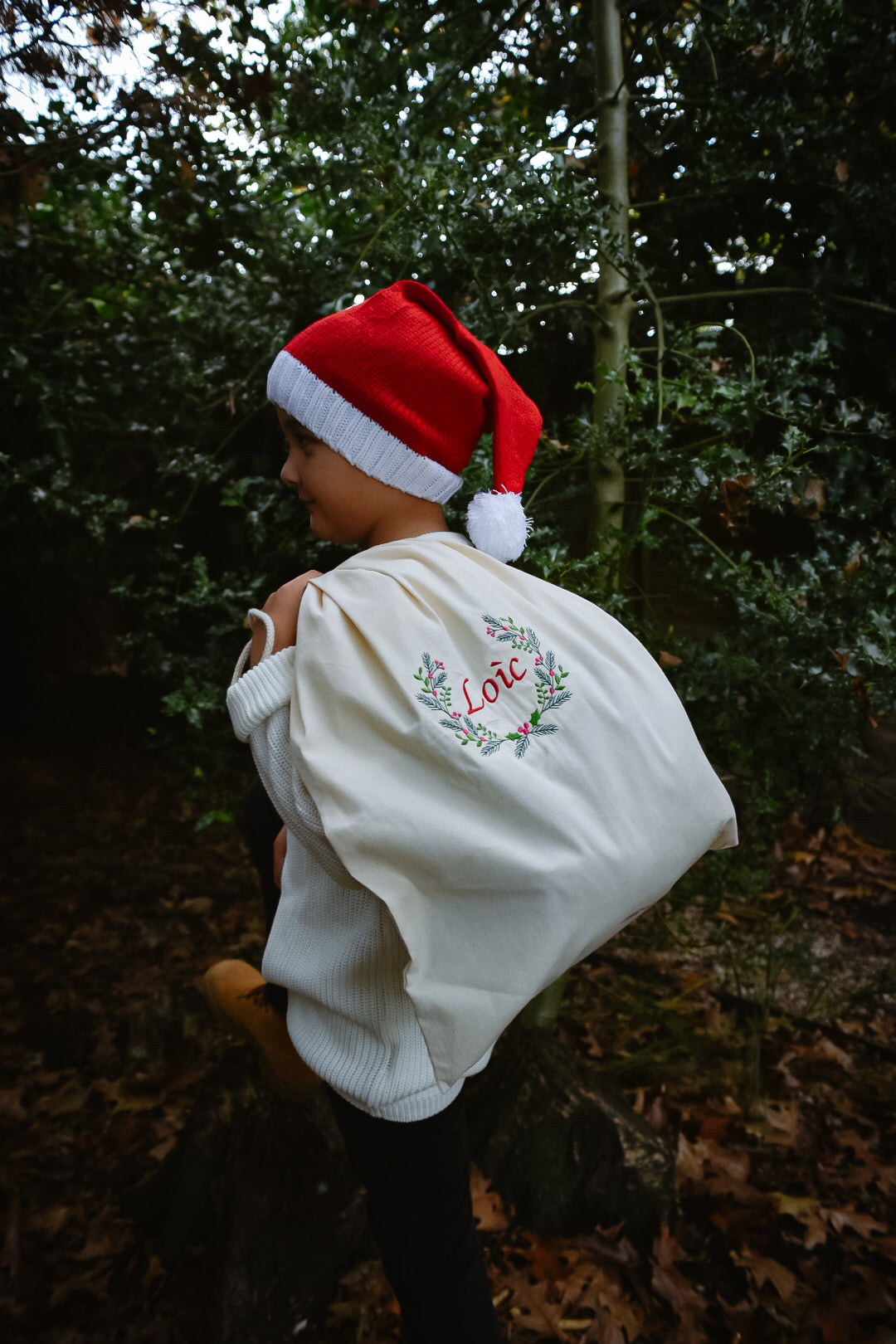 Personalised embroidered Christmas Sack
