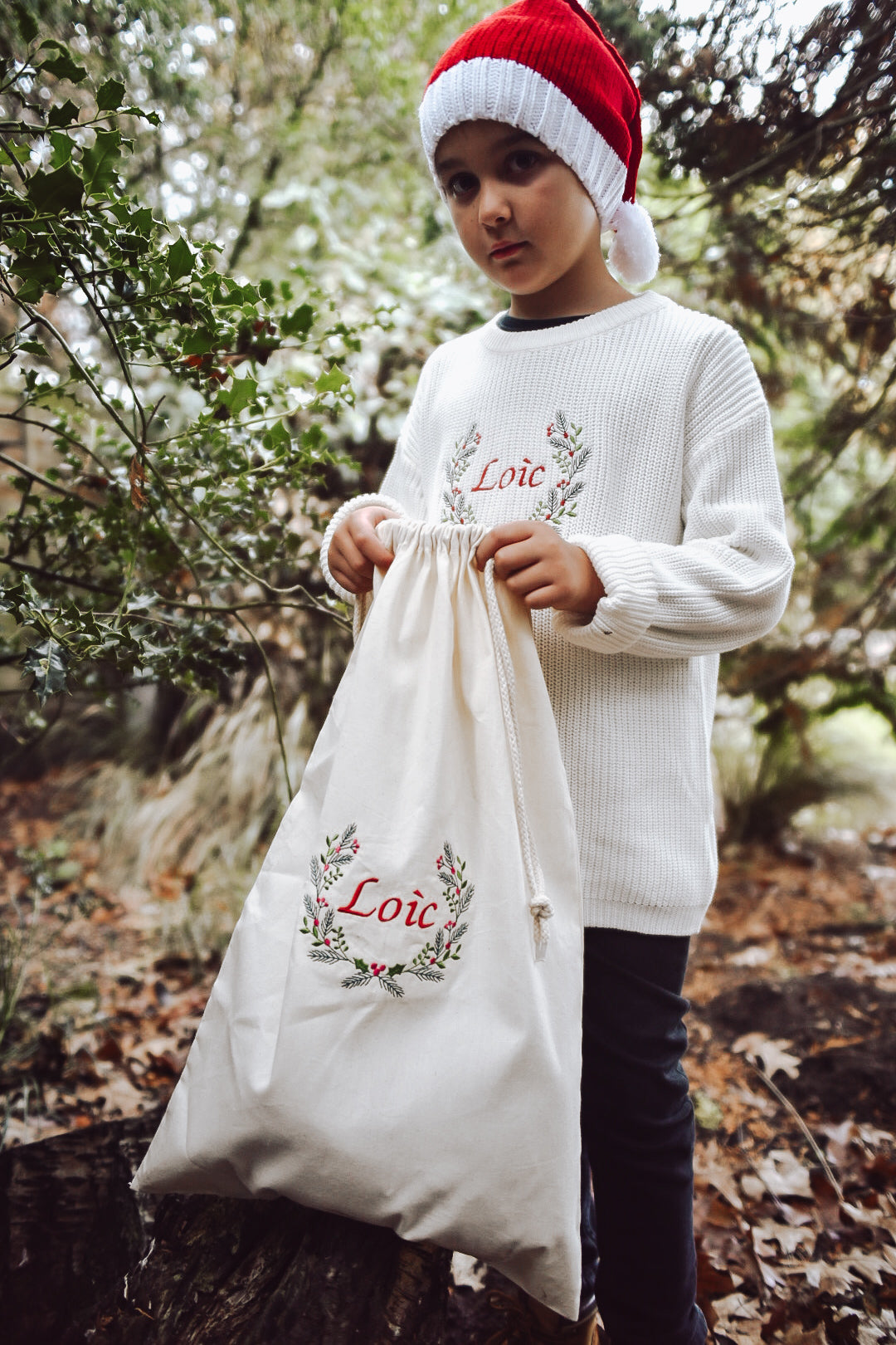Personalised embroidered Christmas Sack