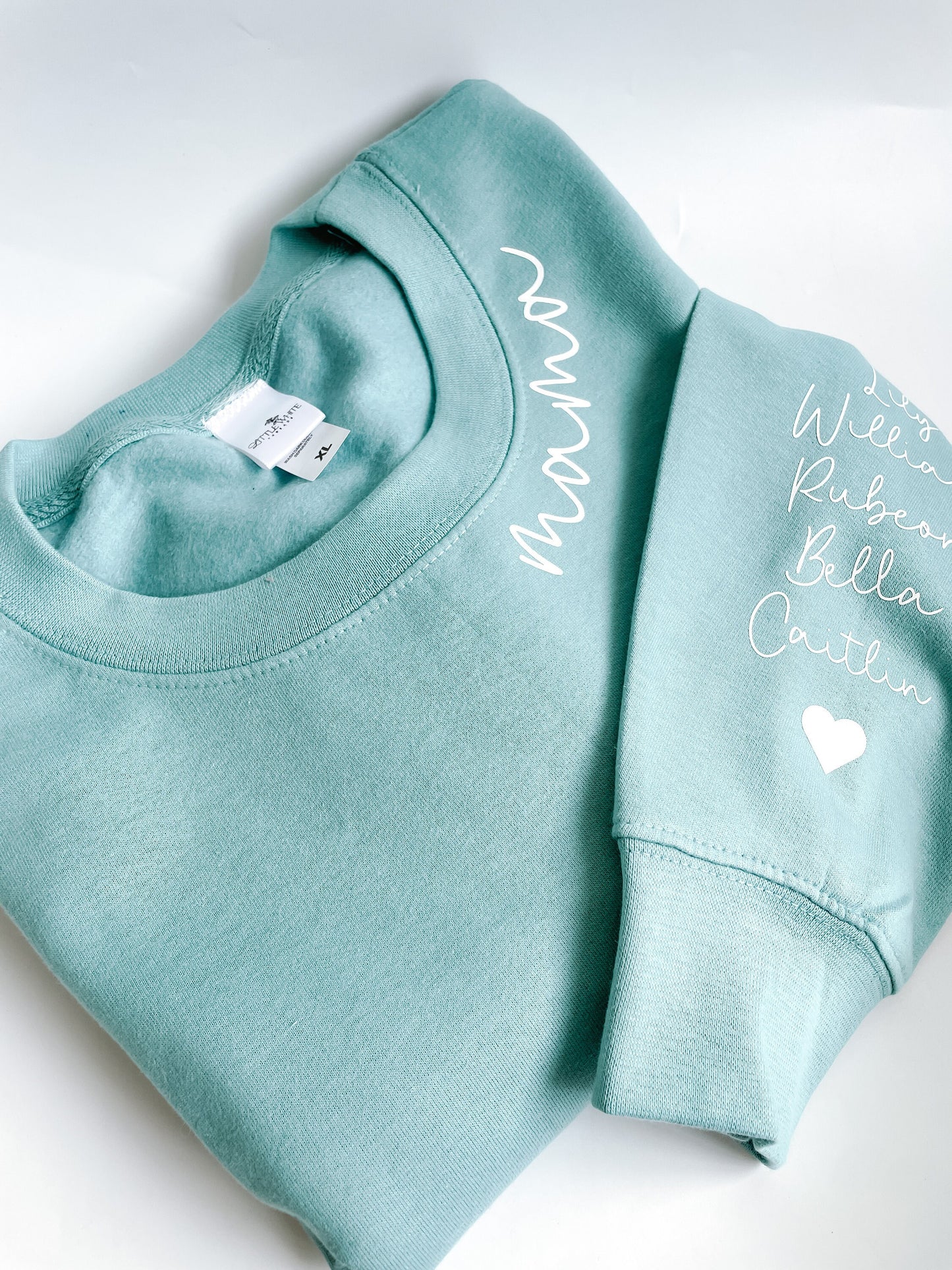 I wear my heart on my sleeve Mama jumper | Personalised jumper