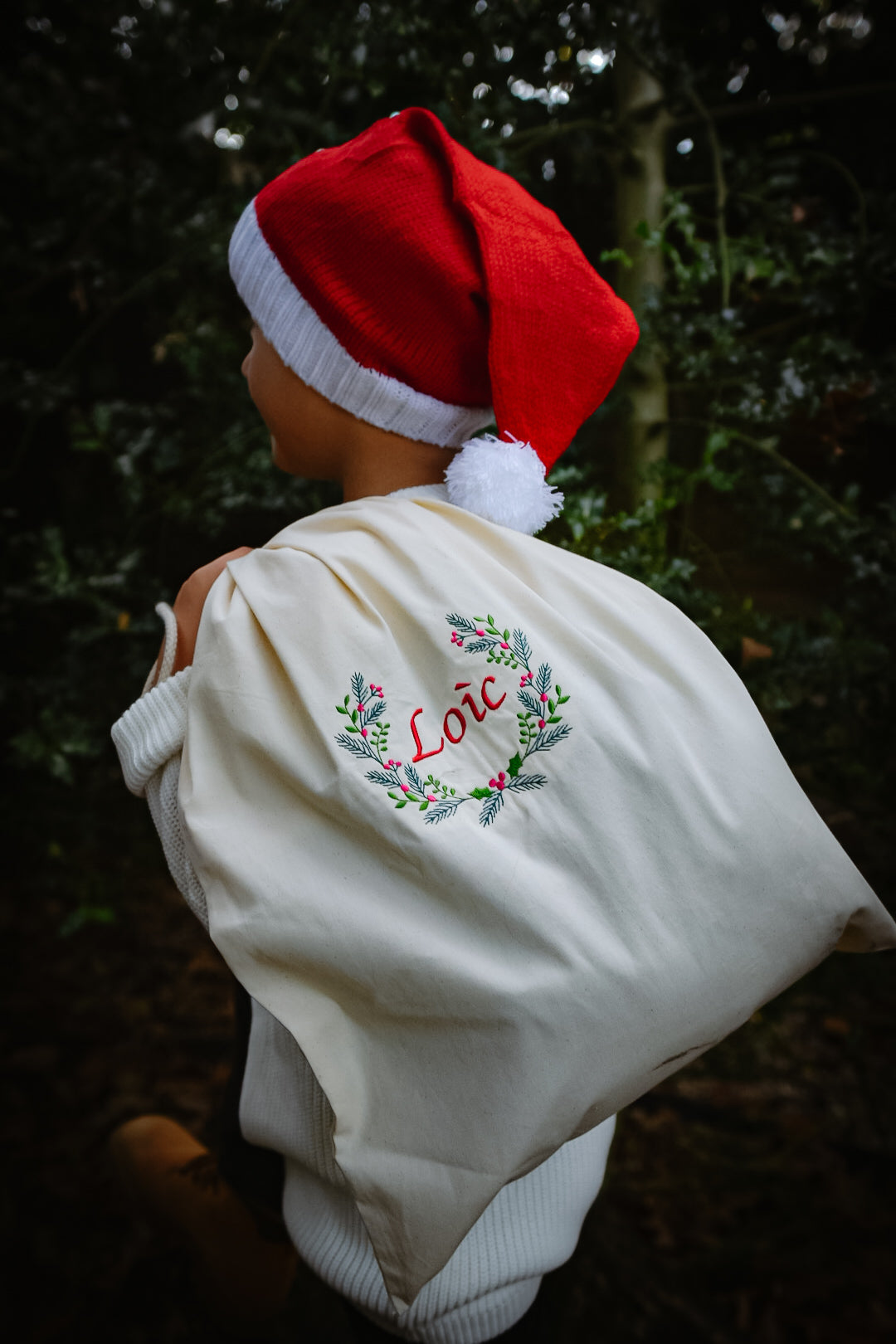 Personalised embroidered Christmas Sack