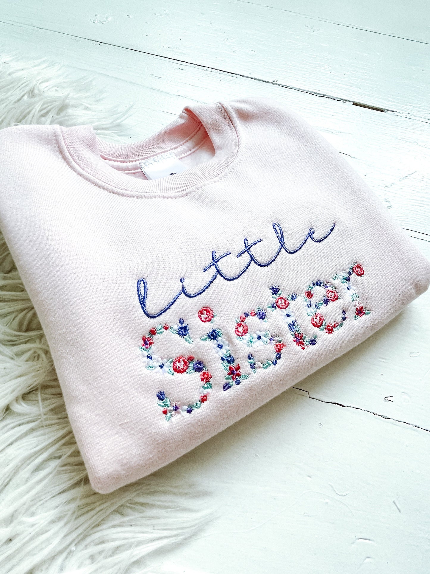 Little Sister Kids sibling sweatshirts | big sister | little sister| twinning |pregnancy announcement| kids sweatshirt
