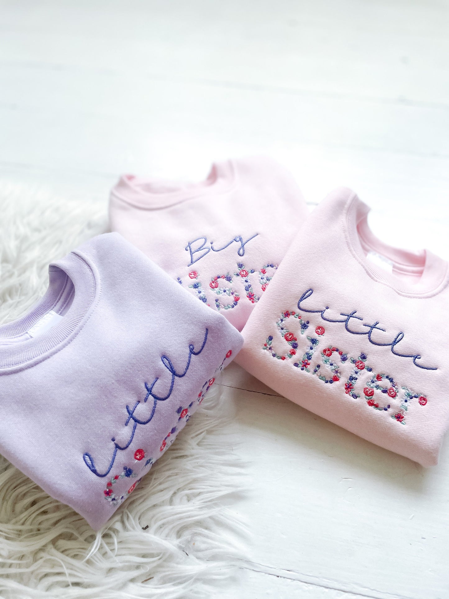 Big sister Kids sibling sweatshirts | big sister | little sister| twinning |pregnancy announcement kids sweatshirt