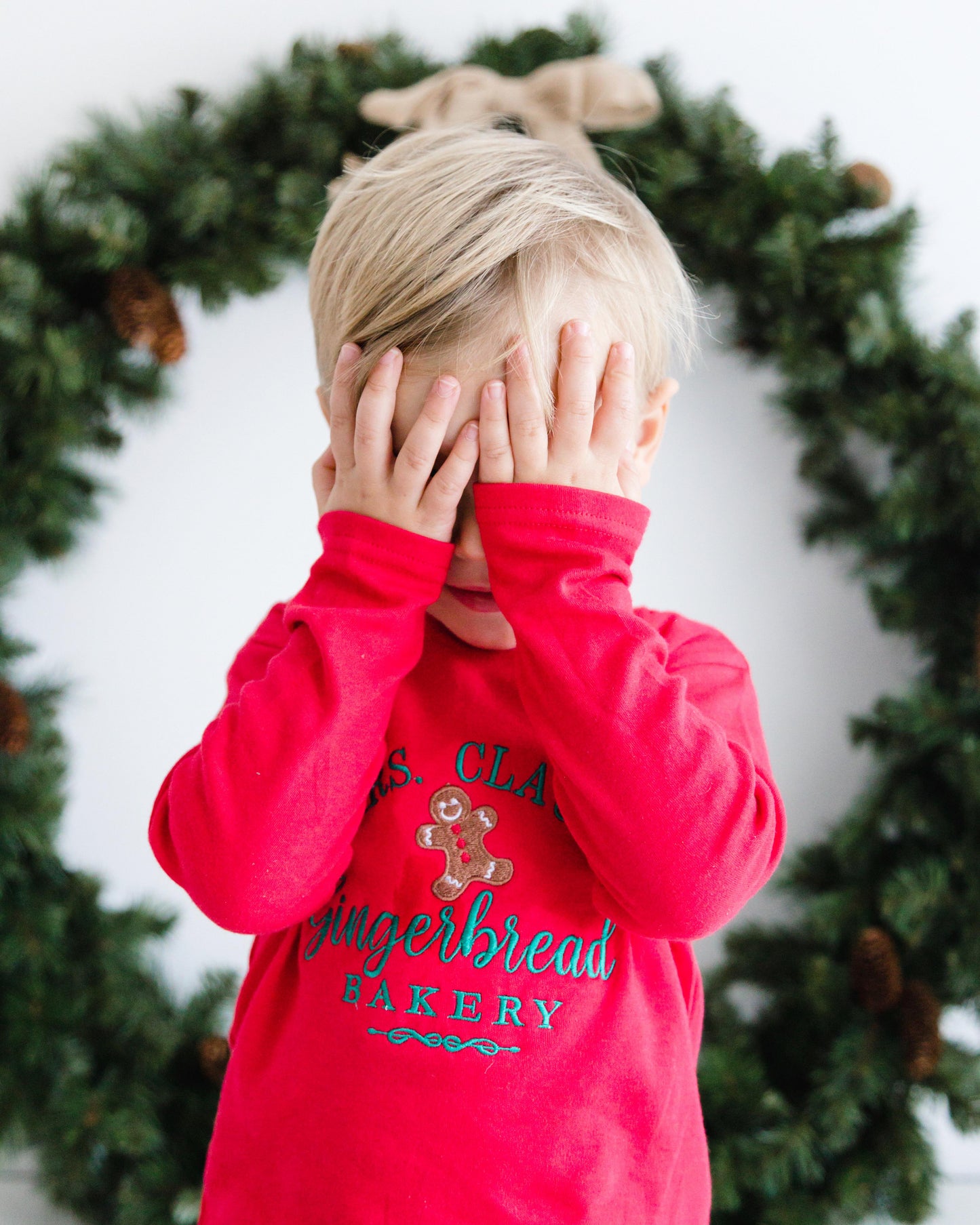 Embroidered Christmas Mrs Claus’ bakery children's sweatshirt