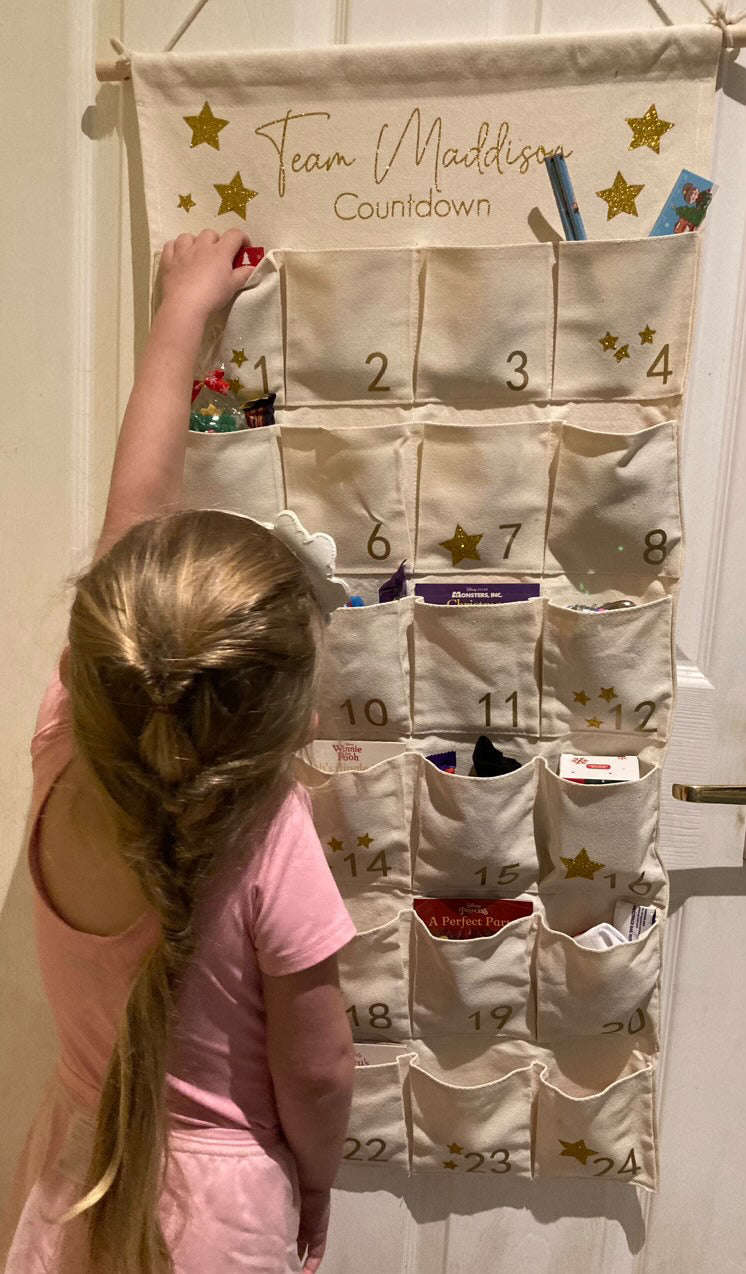 Personalised Christmas advent calendar