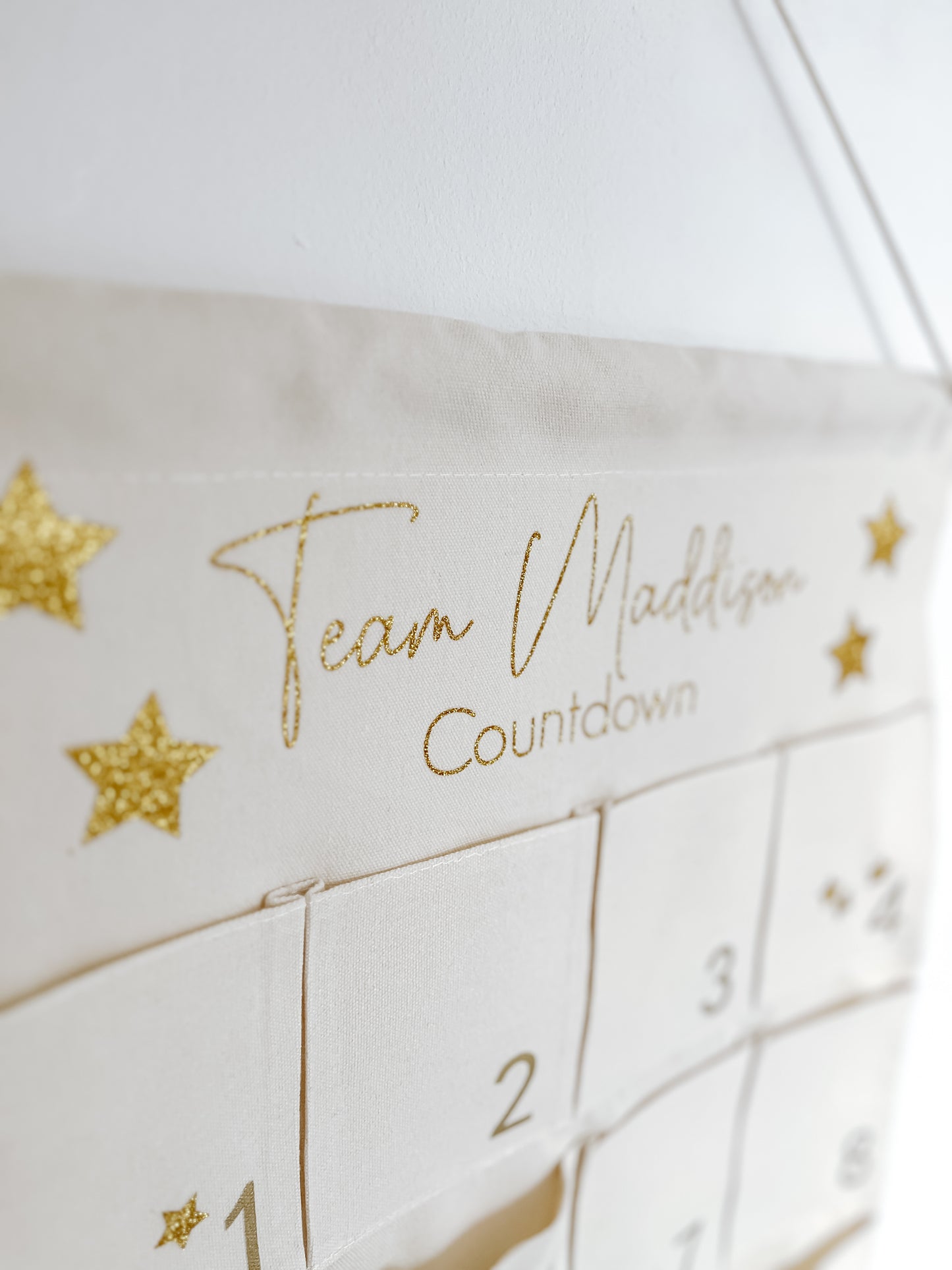 Personalised Christmas advent calendar