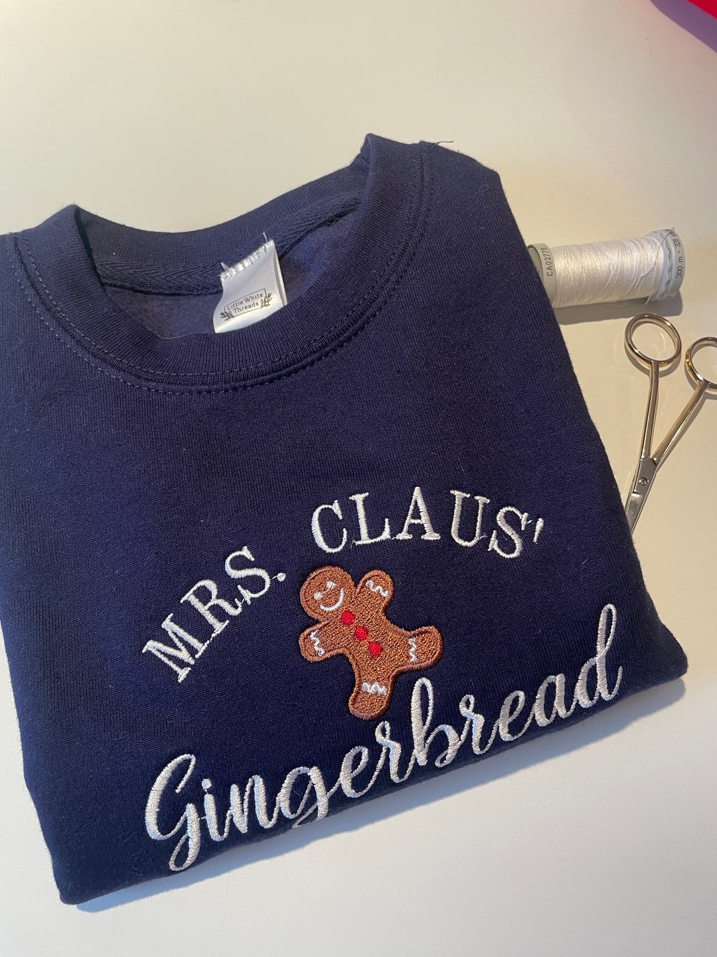Embroidered Christmas Mrs Claus’ bakery children's sweatshirt