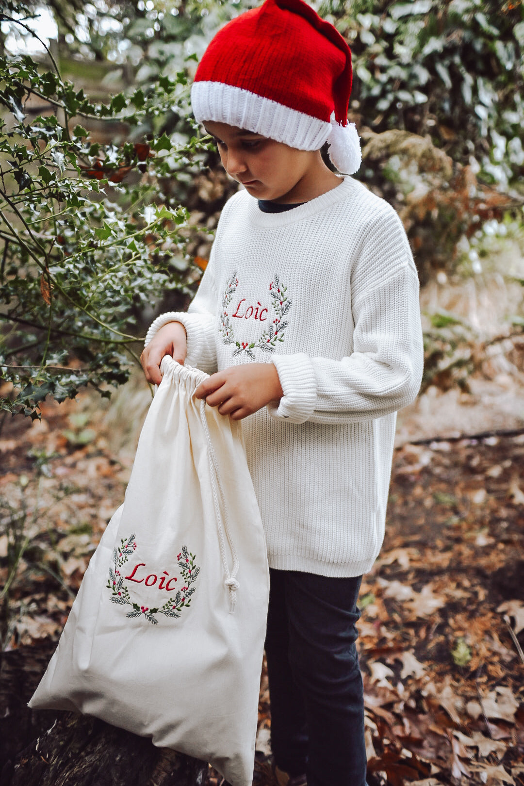 Personalised embroidered Christmas Sack