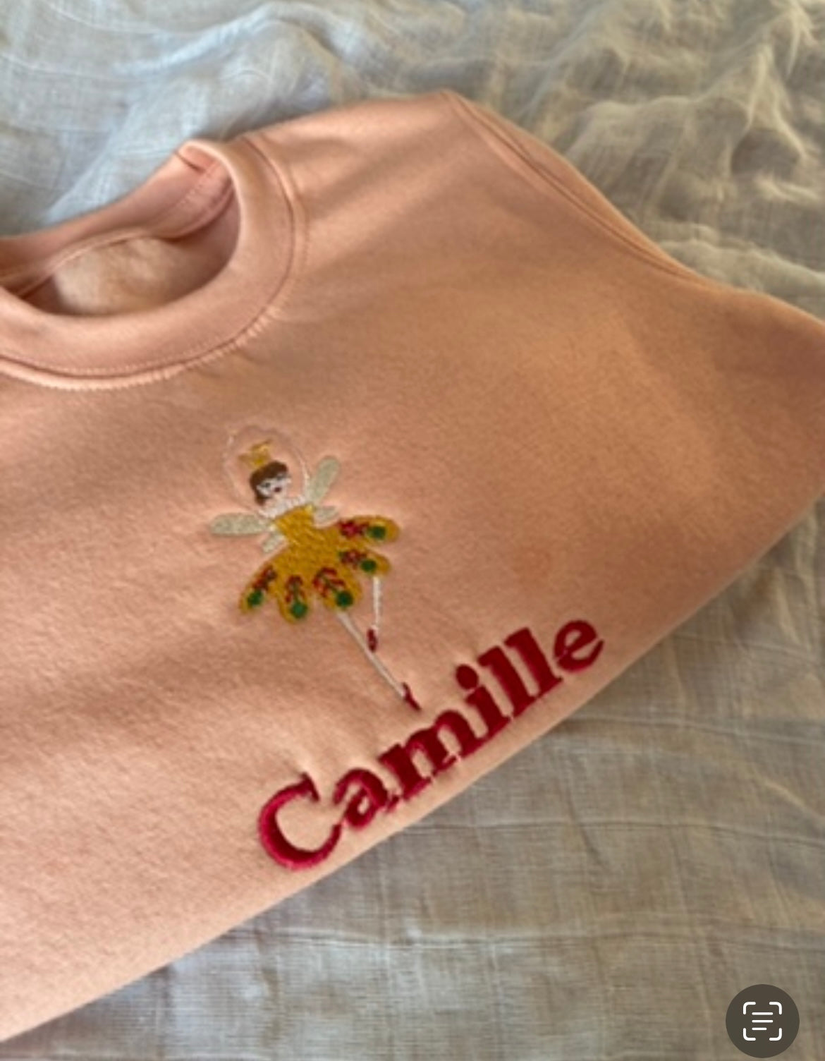 Personalised embroidered children's Christmas Nutrcracker | fairy  sweatshirt | Matching Christmas Jumpers