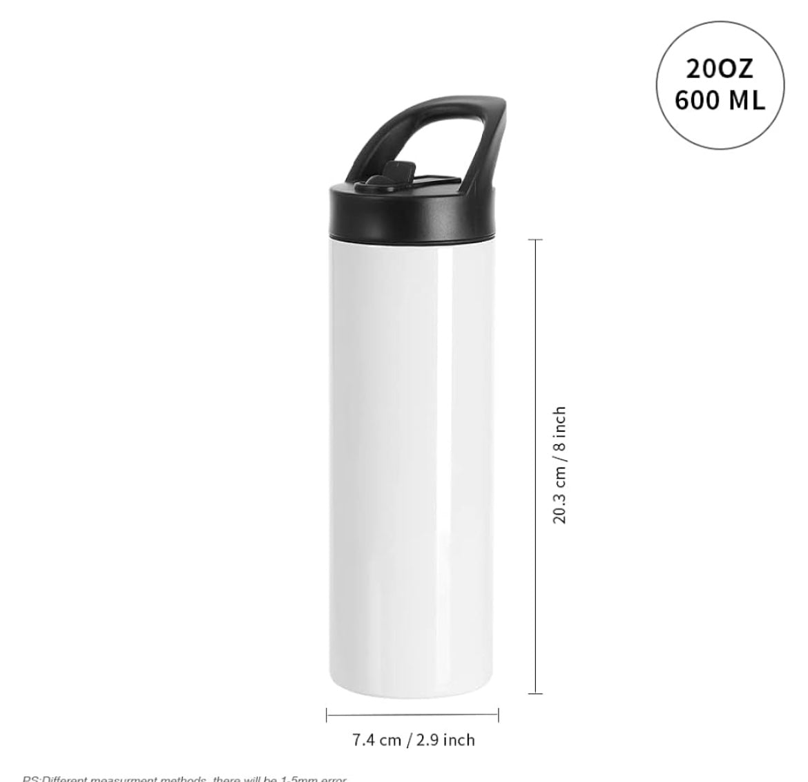 20oz Insulated Stainless Steel Water Bottle –