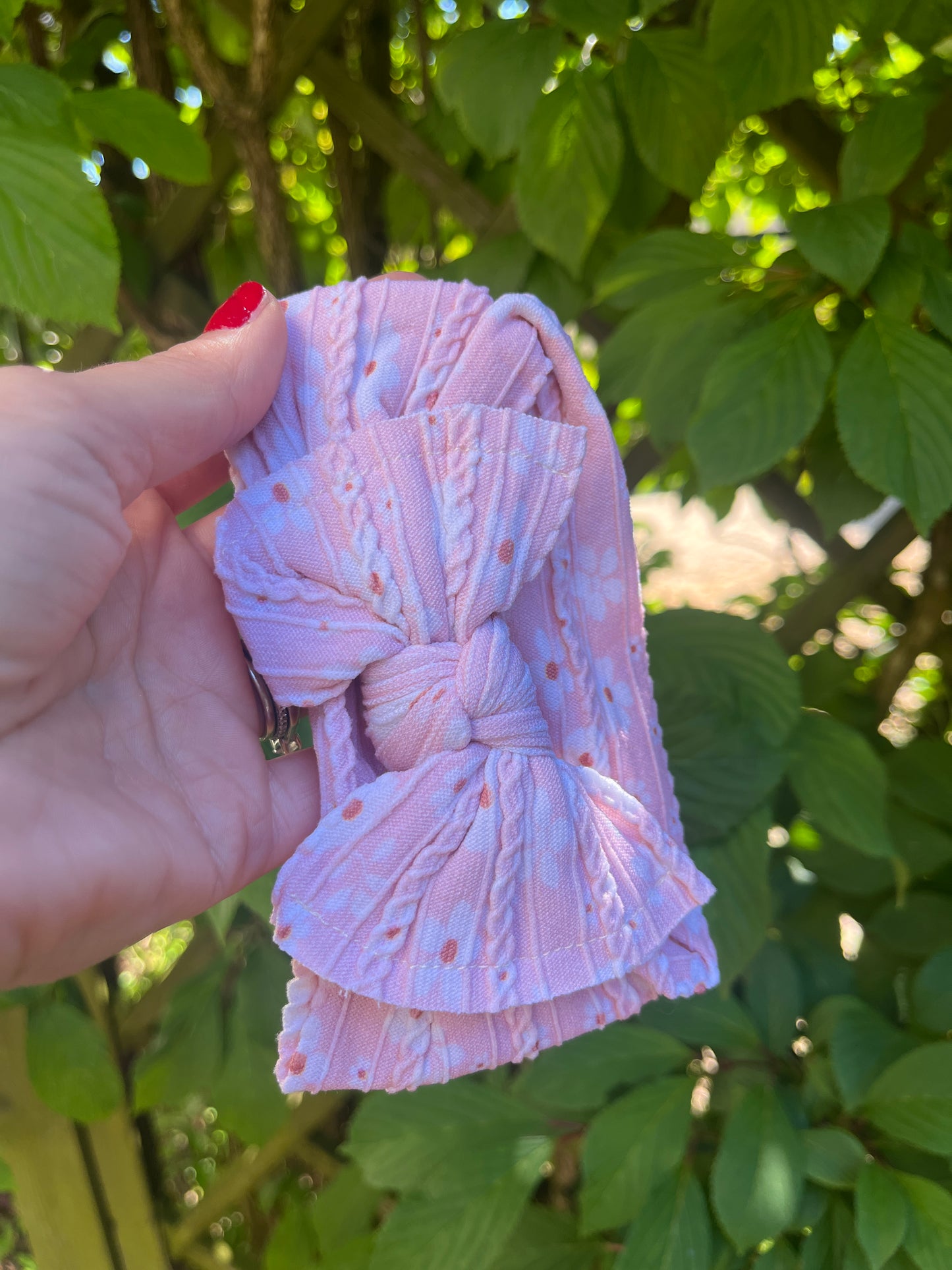 Summer girls pink headband