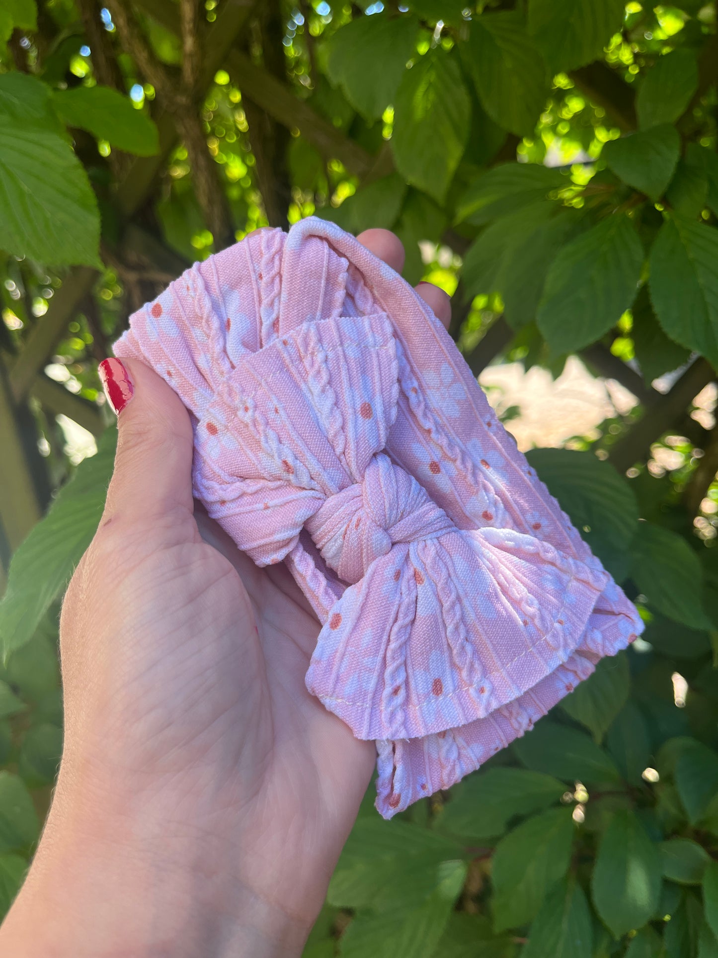 Summer girls pink headband