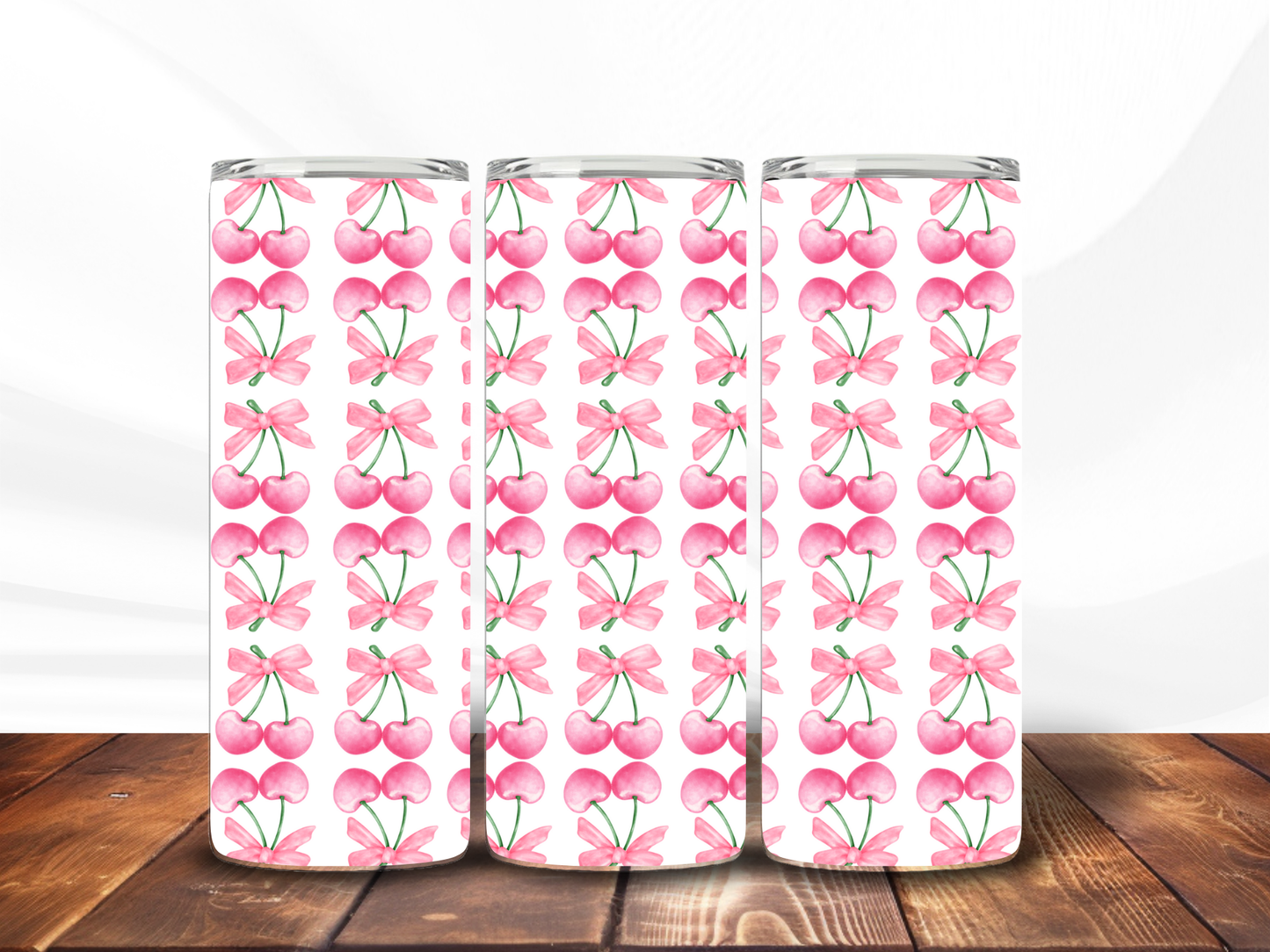 Sweet cherry bows 20oz tumbler