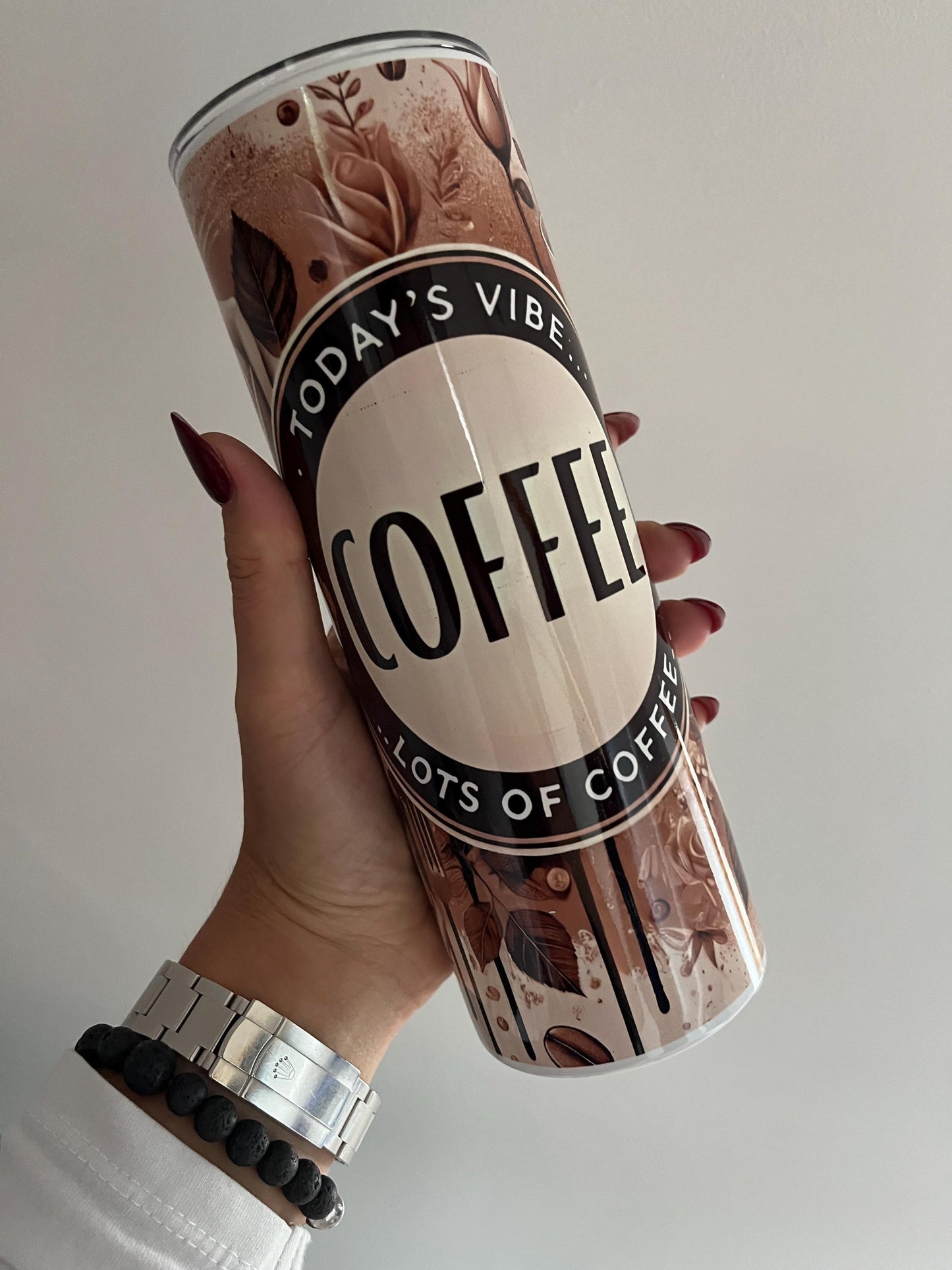 Coffee tumbler | cofffe bottle | coffee mug | travel mug | tired mum | tea | 20oz hot & cold drink tumbler | water bottle