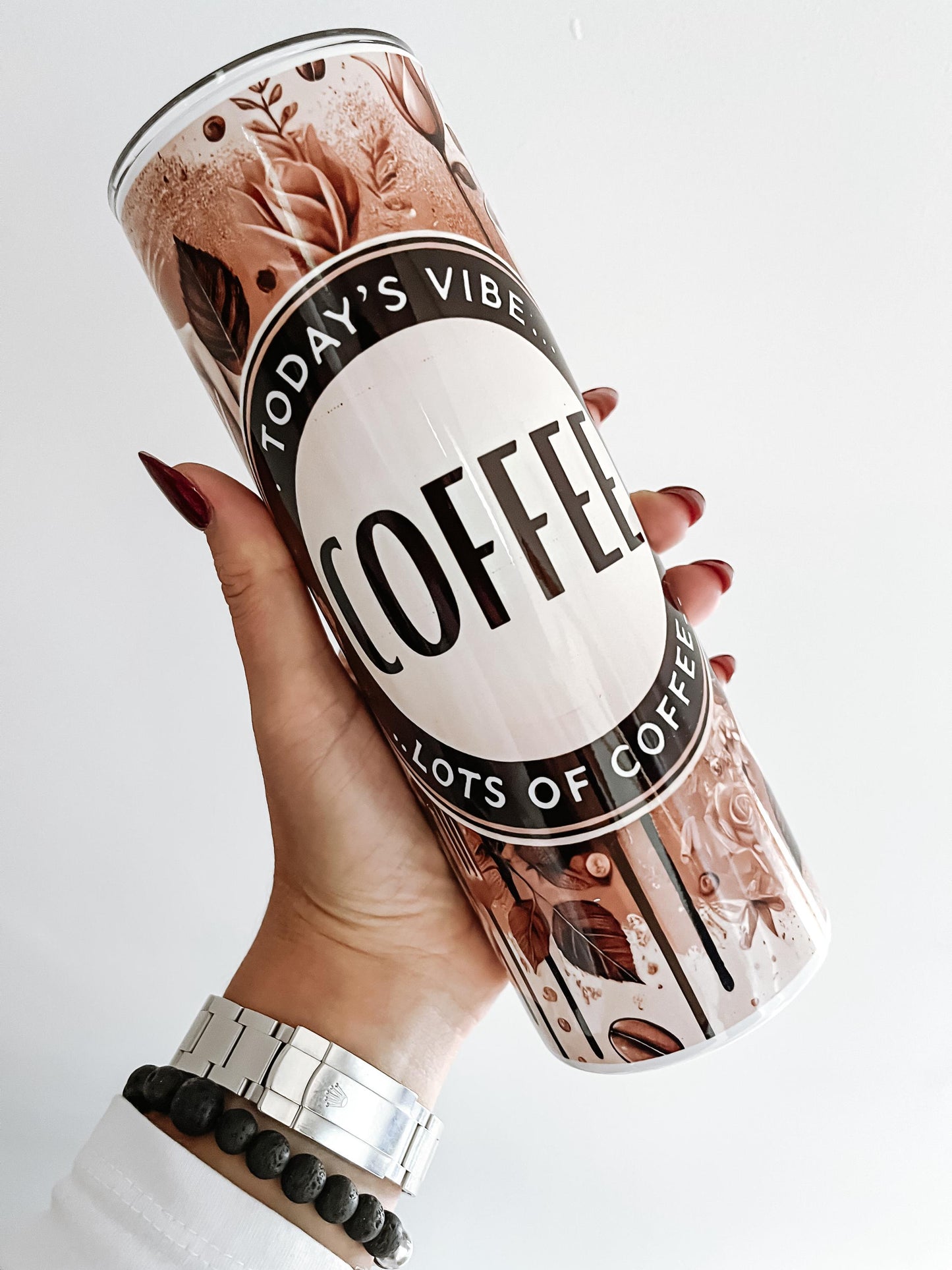 Coffee tumbler | cofffe bottle | coffee mug | travel mug | tired mum | tea | 20oz hot & cold drink tumbler | water bottle