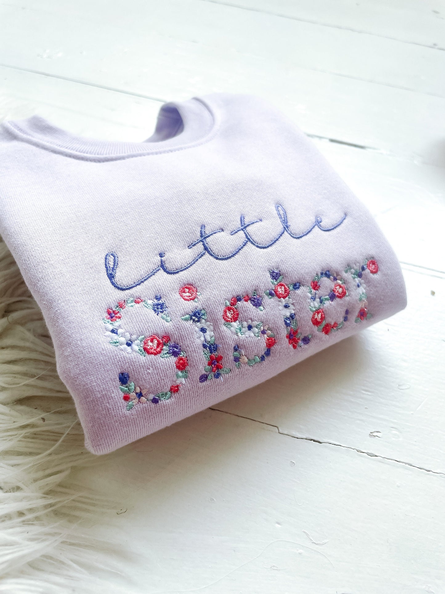 Little Sister Kids sibling sweatshirts | big sister | little sister| twinning |pregnancy announcement| kids sweatshirt
