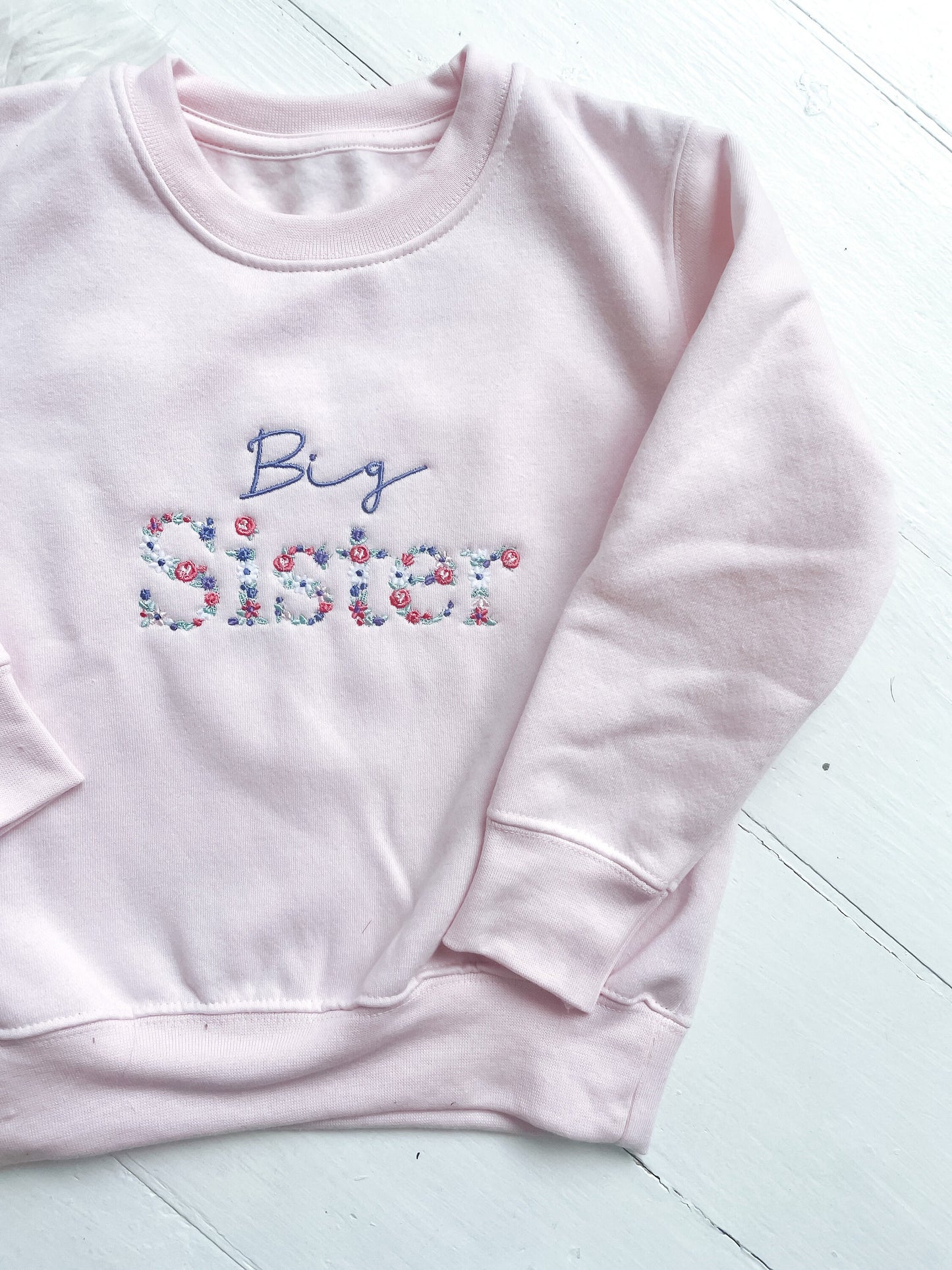 Big sister Kids sibling sweatshirts | big sister | little sister| twinning |pregnancy announcement kids sweatshirt