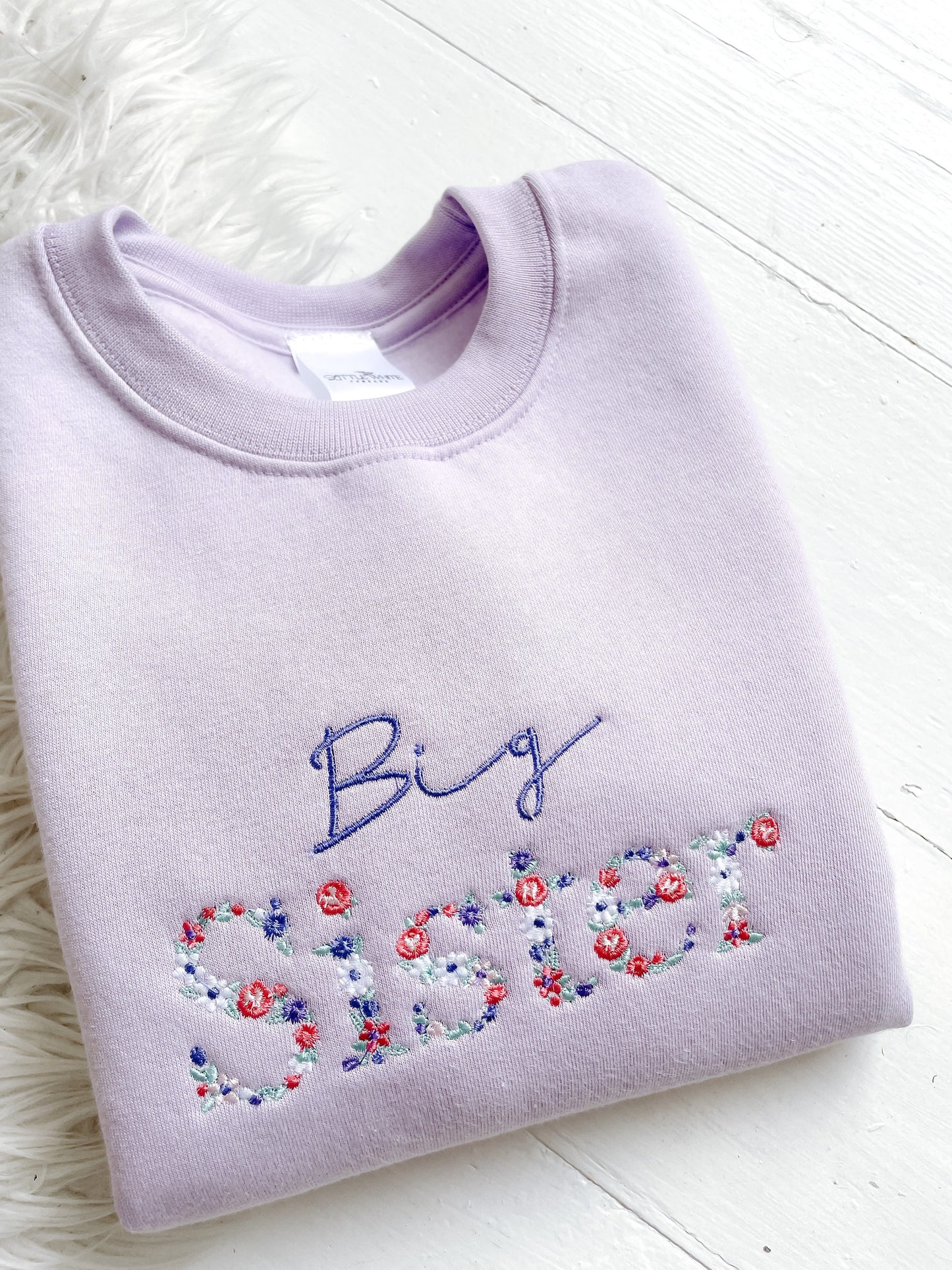 Big sister Kids sibling sweatshirts | big sister | little sister| twinning |pregnancy announcement kids sweatshirt